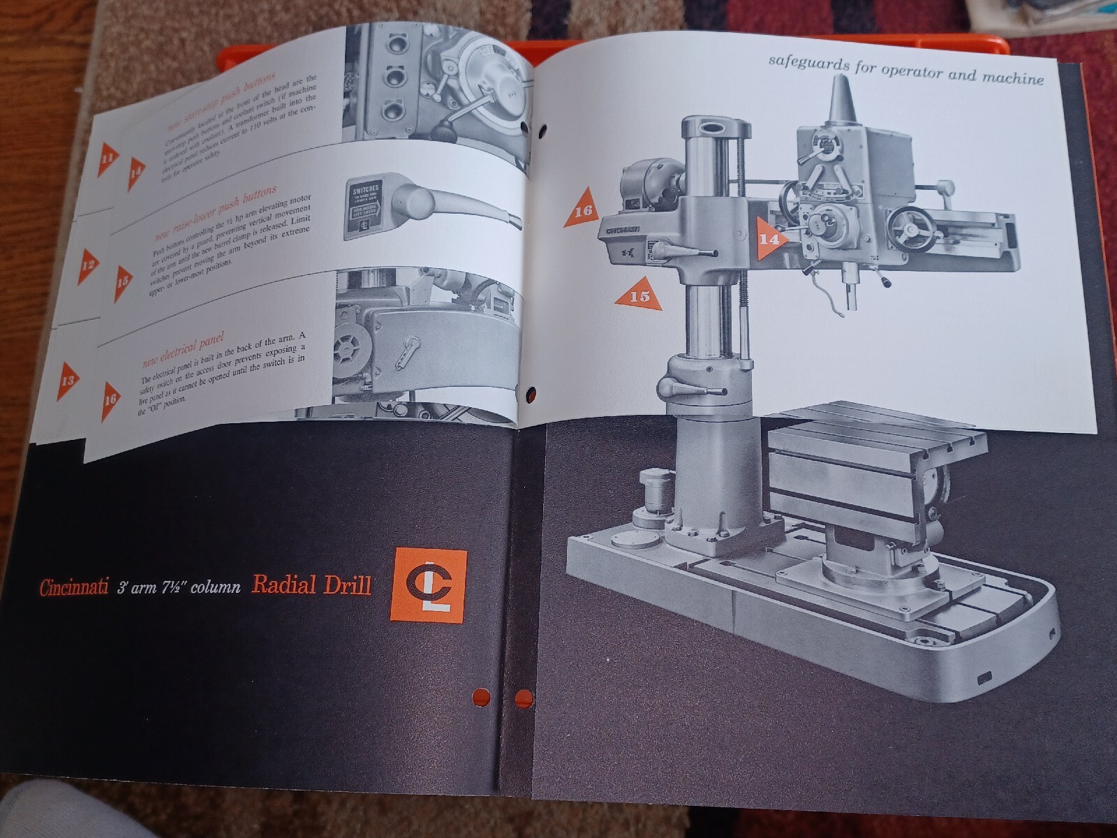 3′ X 7 1/2″ CINCINNATI LATHE AND TOOL COMPANY RADIAL DRILL CATALOG D-133-3 Book