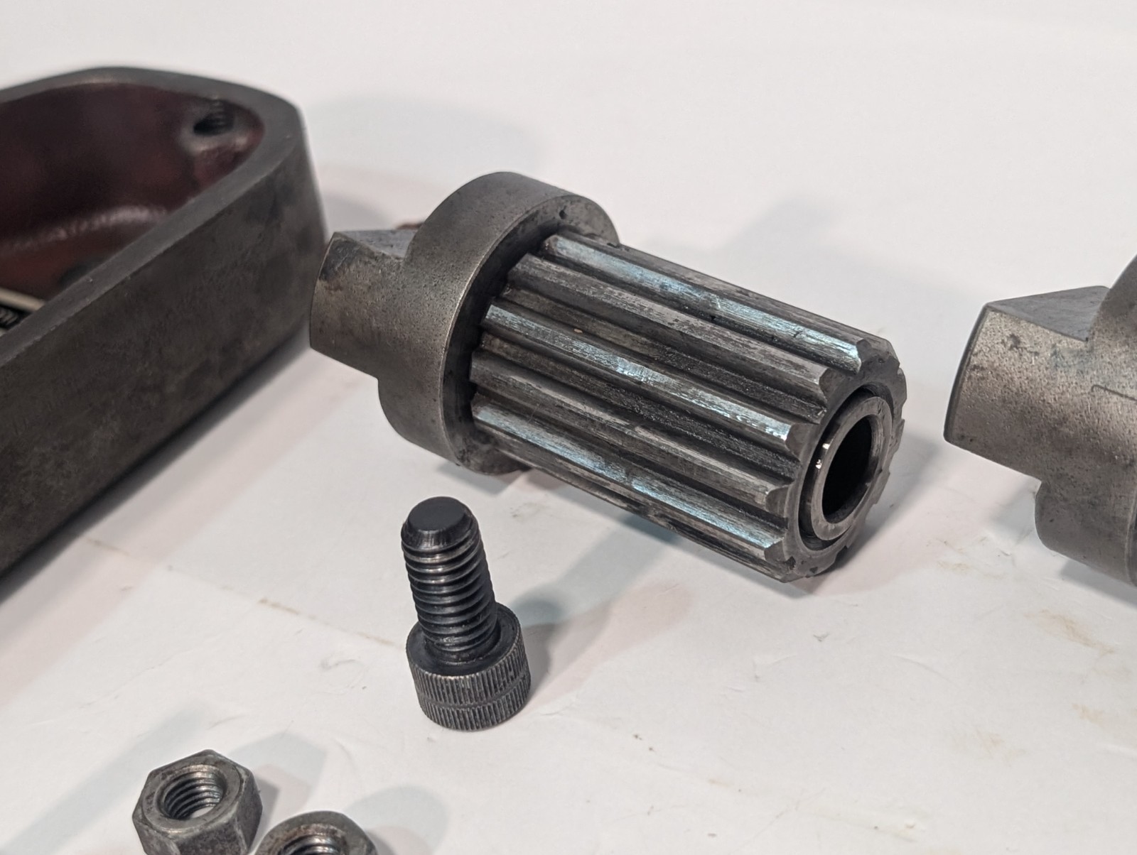 Lot of 19Barber-Colman Hob Shifter Parts including 3 Splined Transmission Shafts