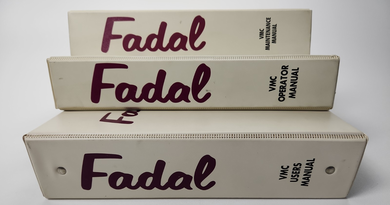 Fadal VMC CNC Manuals 1995 1996 Operator Maintenance User Set 3 Vertical Mill