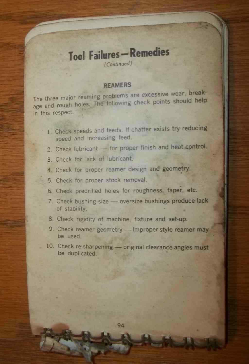 Super Tool Company Machinist Guide For Carbide Tooling (Pamphlet, 1974)