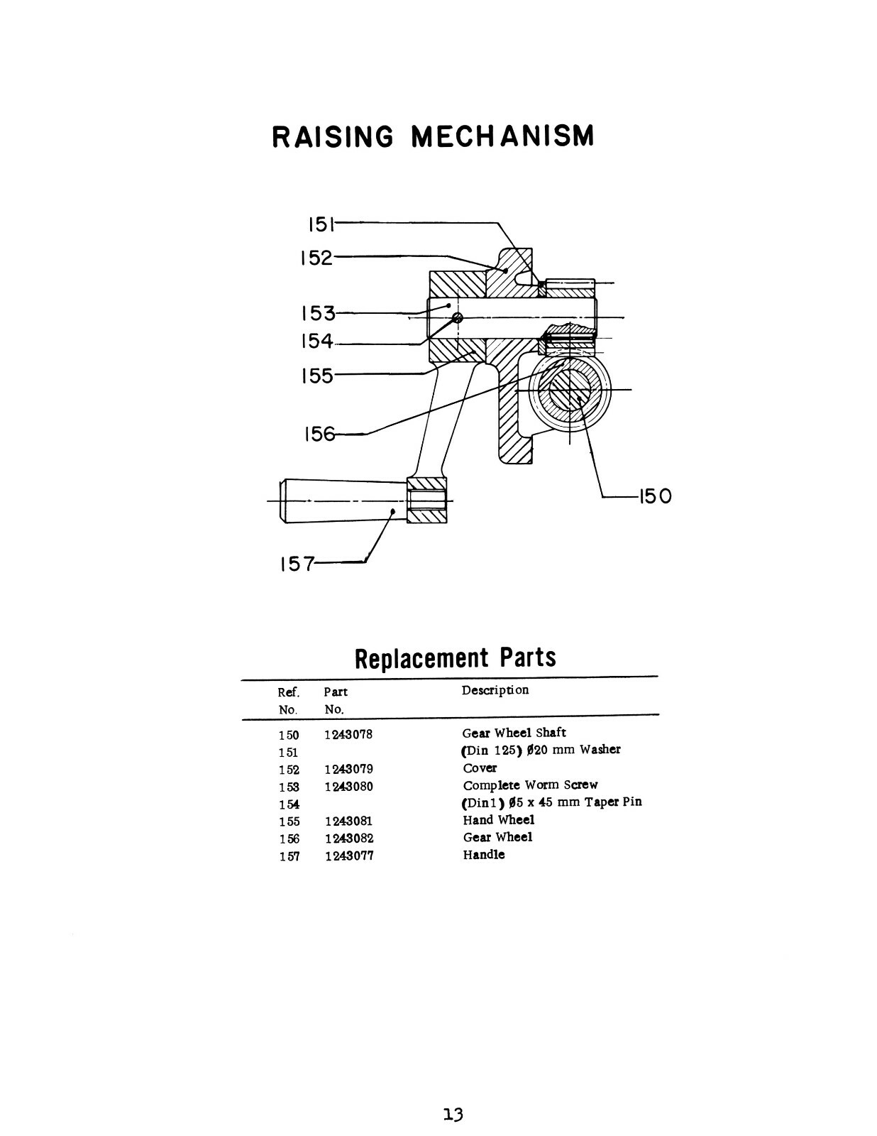Rockwell 70-100 Geared Head Drilling Machine Operator & Parts List Manual #1903