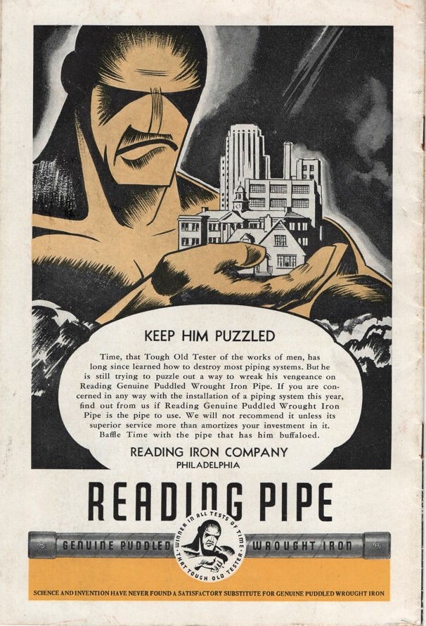 1937 Reading Iron Co. Pipe Wrought Iron “Pageant of Coach” Advertising Booklet