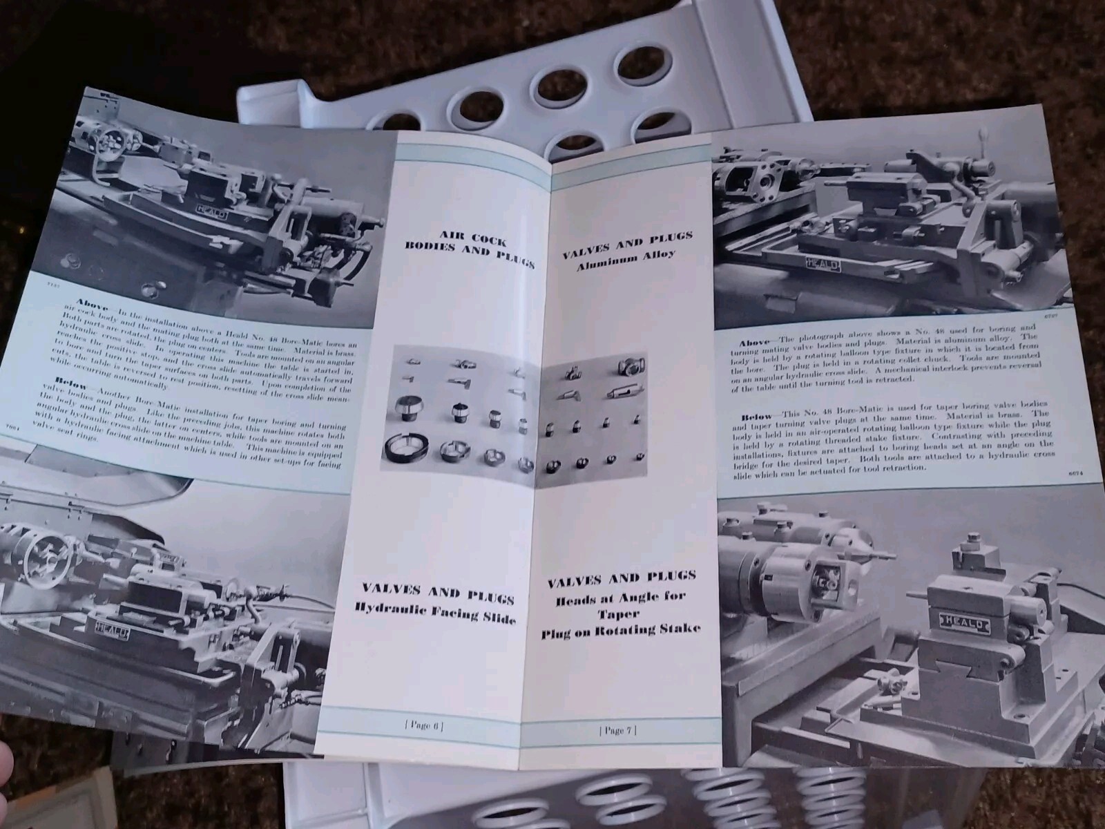 HEALD MACHINE COMPANY Sales Catalog BORE MATICS VALES PLUGS Bored faced Turned