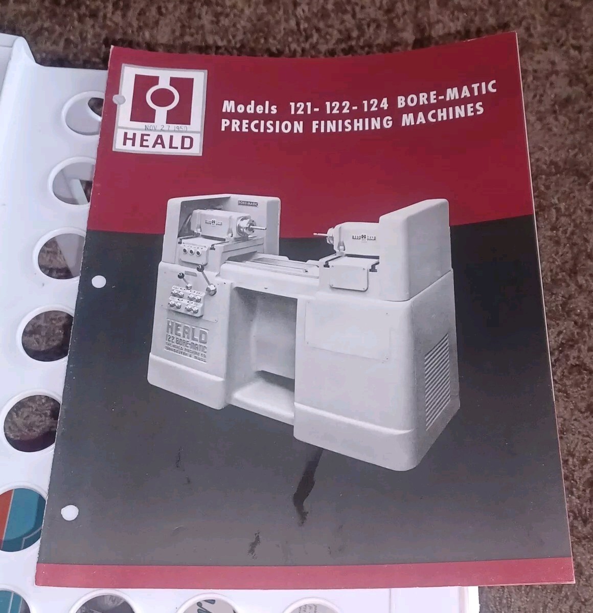 HEALD COMPANY Catalog MODEL 121 122 124 BORE-MATIC PRECISION FINISHING MACHINES