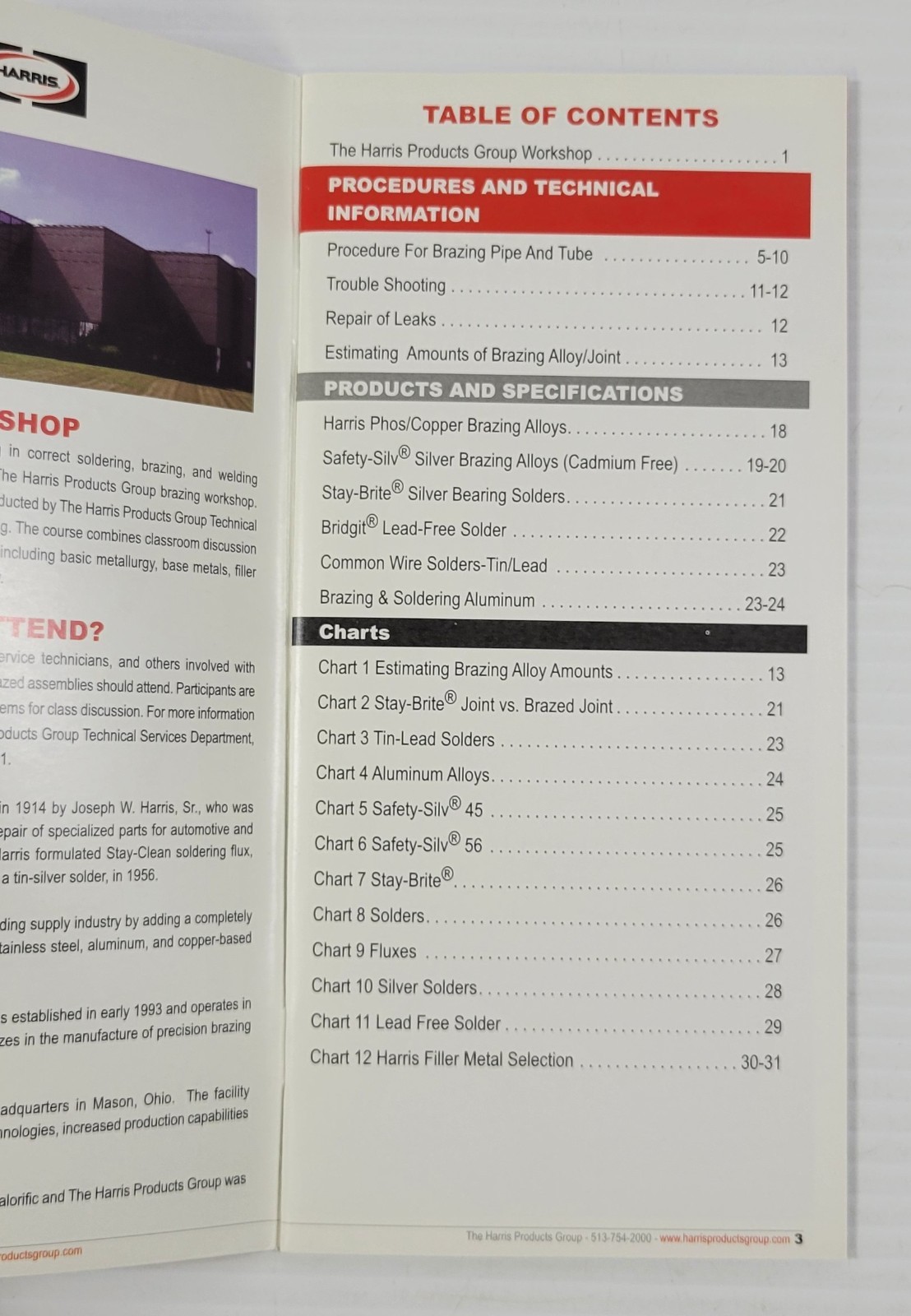 *L1) A Guide to Brazing & Soldering – The Harris Products Group (Booklet, 2008)
