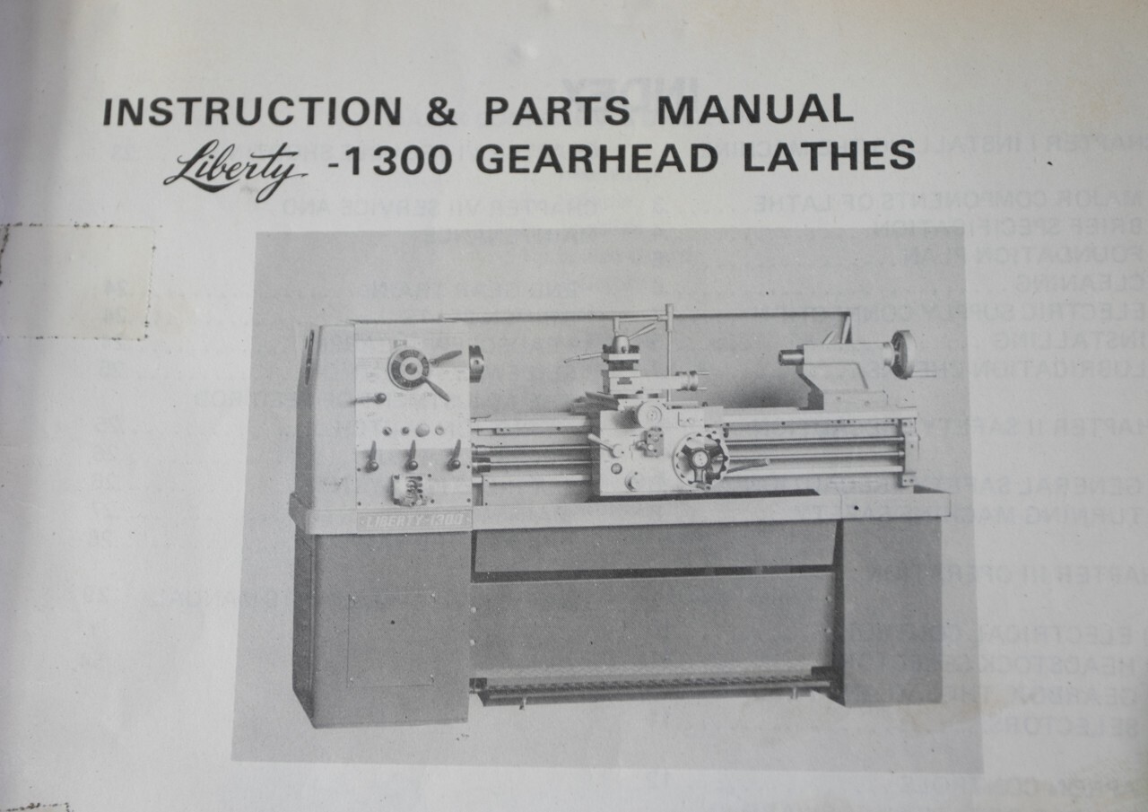 American Turnmaster 1340 and 1328 13″ Lathe Operations & Parts Manual
