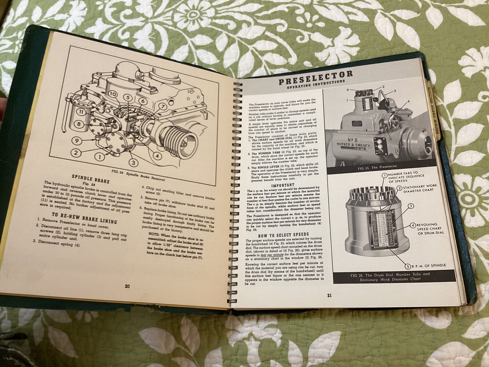 1960 Warner & Swasey No.5 Turret Lathe Manual Installation Maintenance Repair