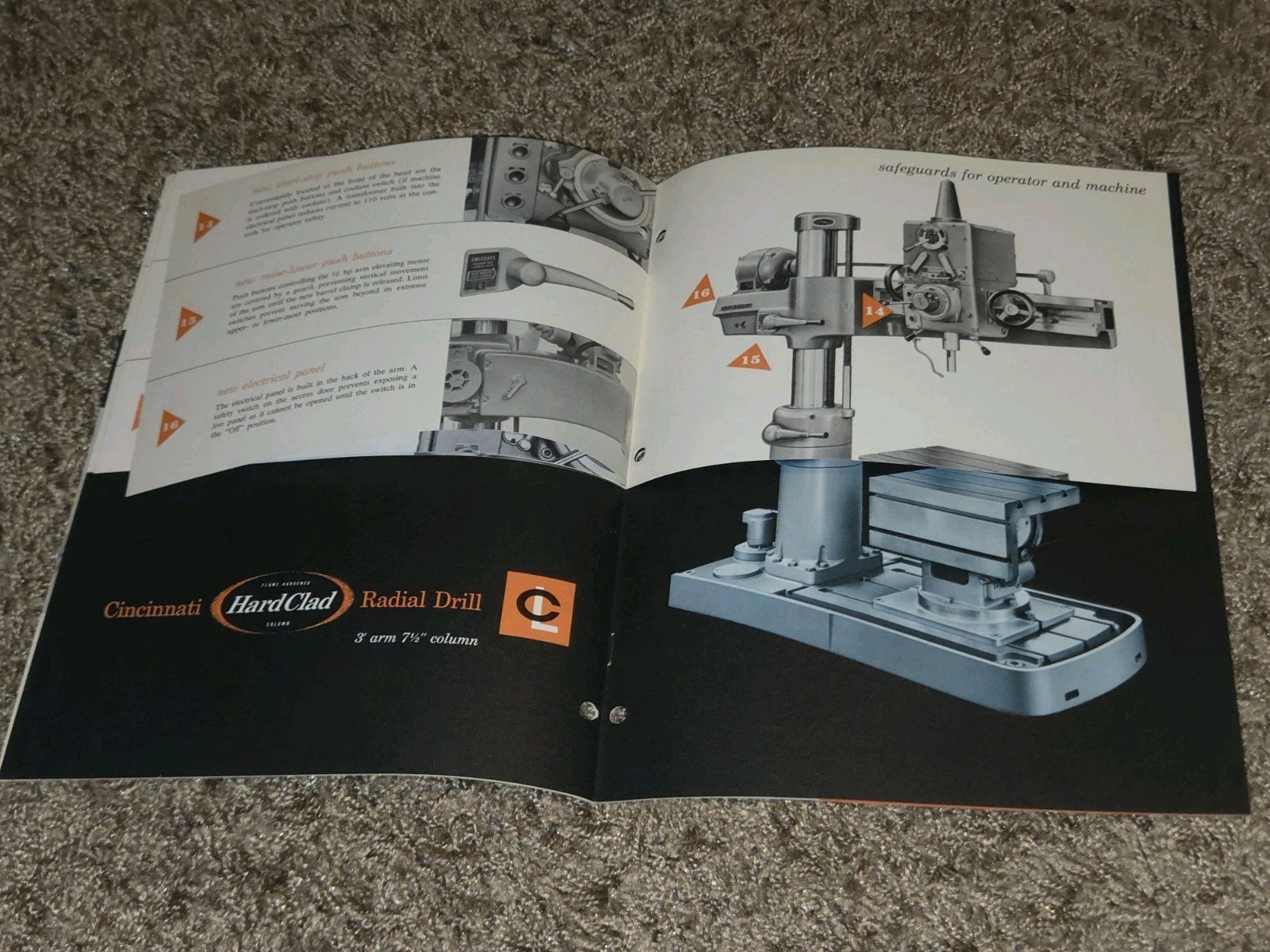 3″ & 7 1/2″ CINCINNATI LATHE AND TOOL COMPANY RADIAL DRILL CATALOG D-133-1 Book