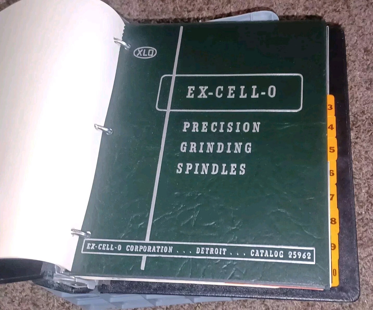 Ex-Cell-O Corporation MACHINE TOOLS Sales Binder Catalog Lot XLO Boring Grinders