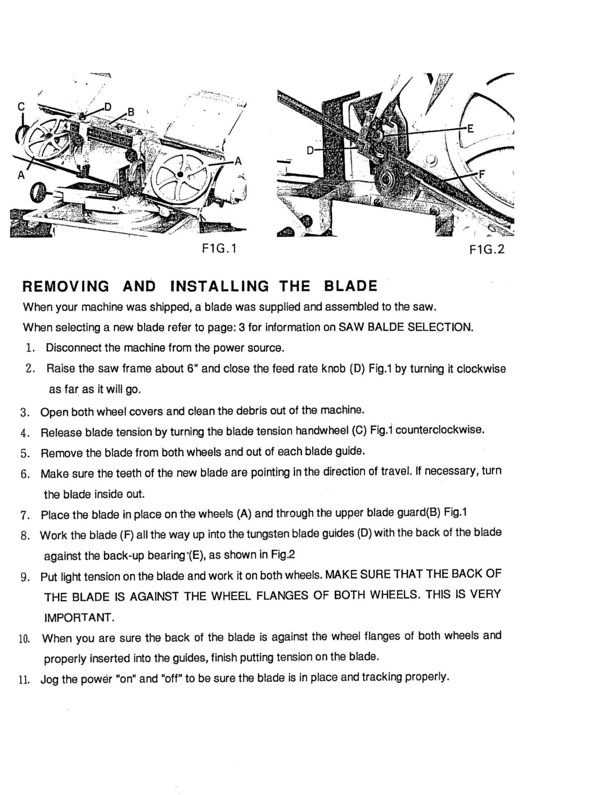Bandsaw Operations and Parts Manual Fits Kalamazoo MS1218VS Semi-Auto Mitering