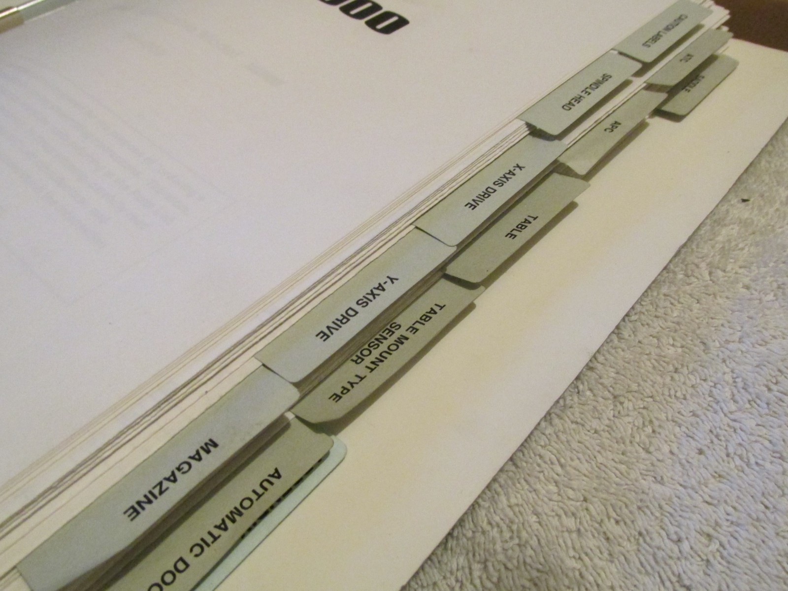 FACTORY MORI SEIKI Machine CNC MACHINING CENTER NH4000 PARTS-LIST MANUAL BOOK