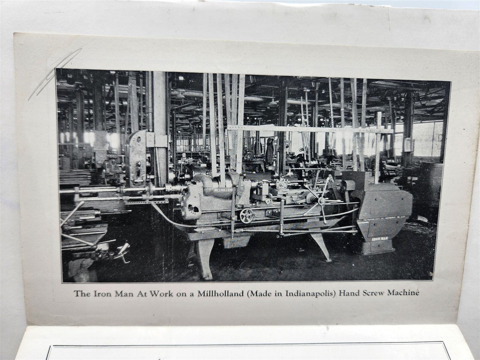 1930’s Pearson Scott Co. Iron Man Hand Screw Machine Advertising Brochure