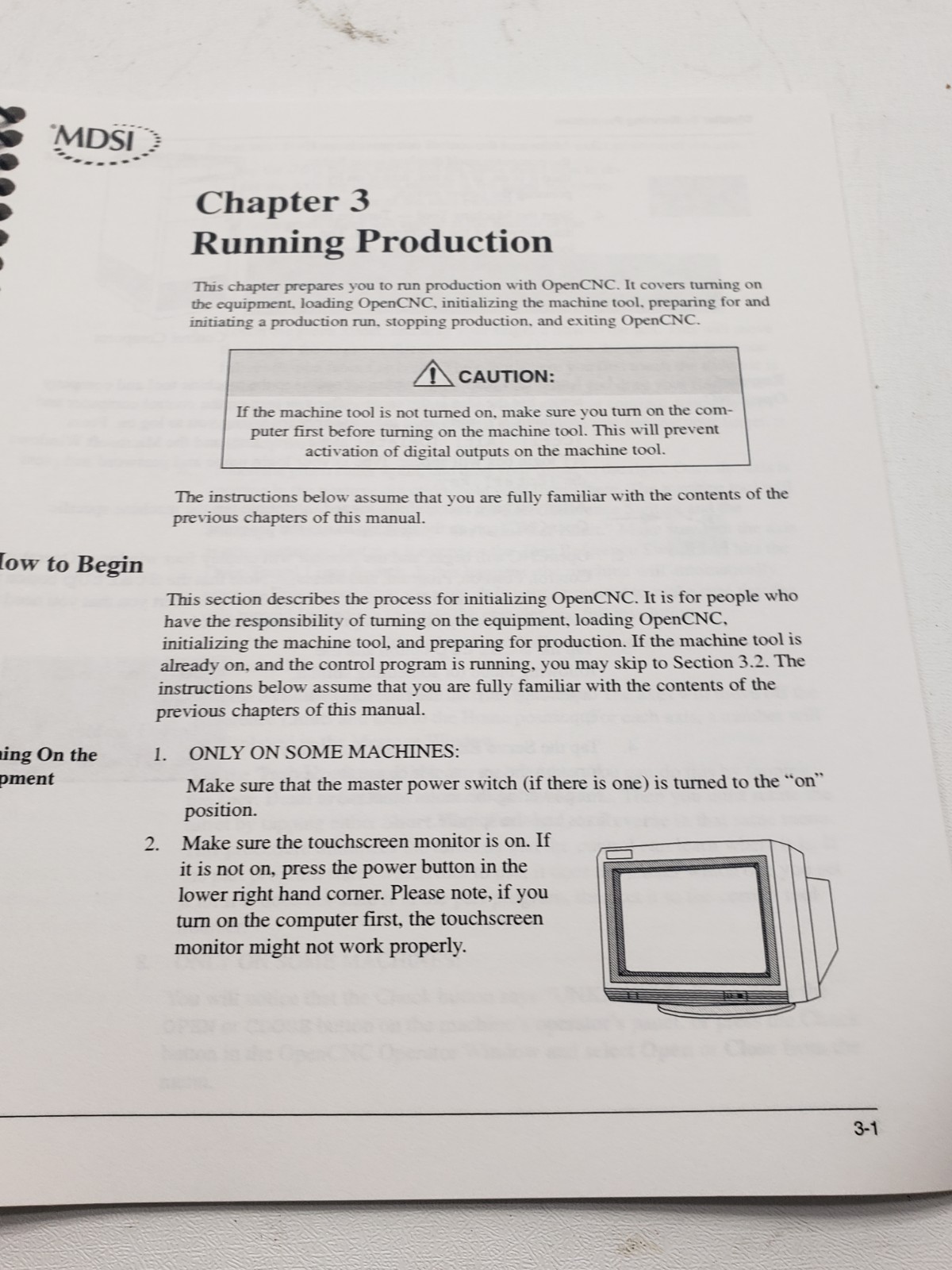 MDSI OpenCNC Machine Operator Manual MNL.101099.600 CNC Control Guide