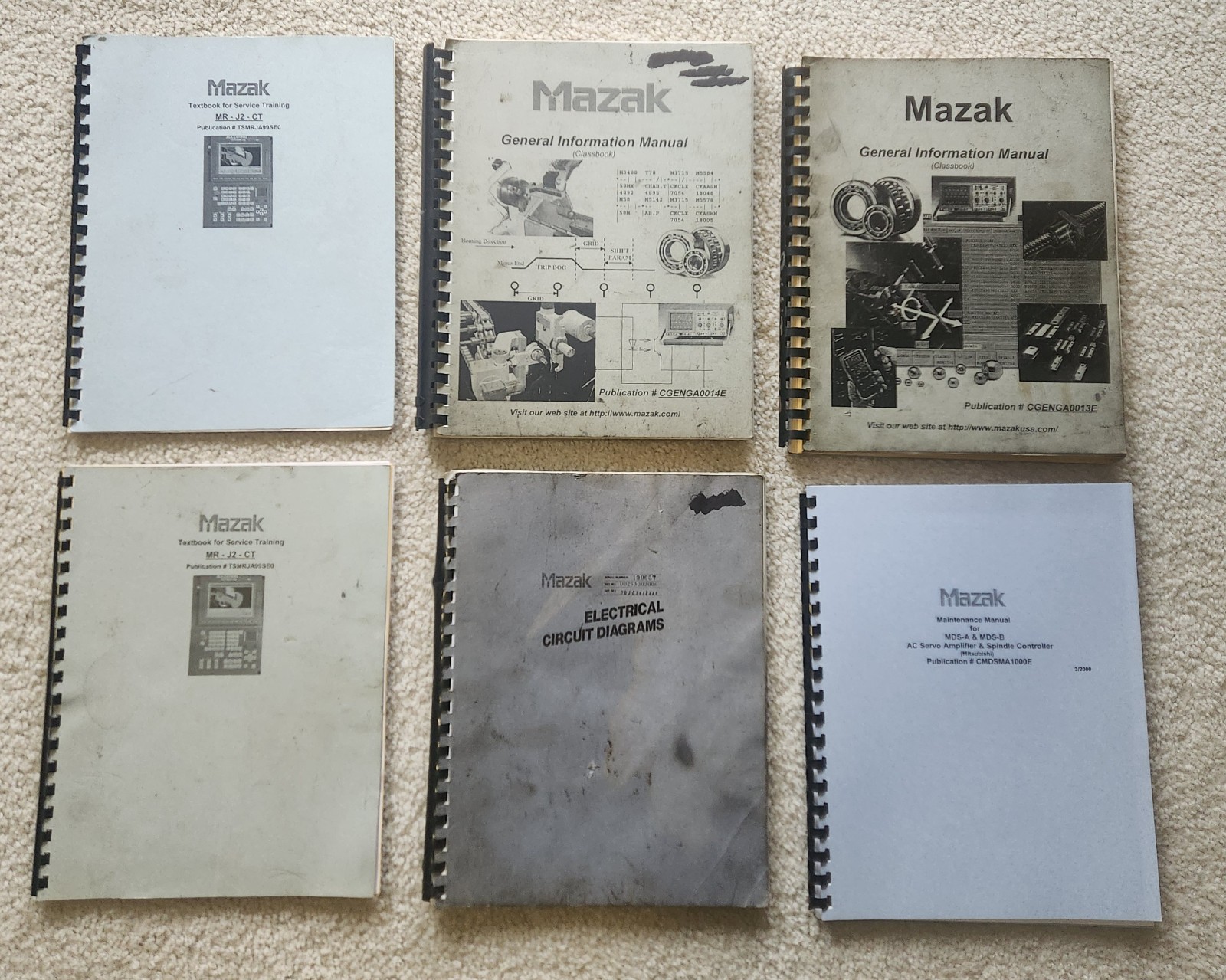 Mazak Manuals General Information & Others Lot of 6