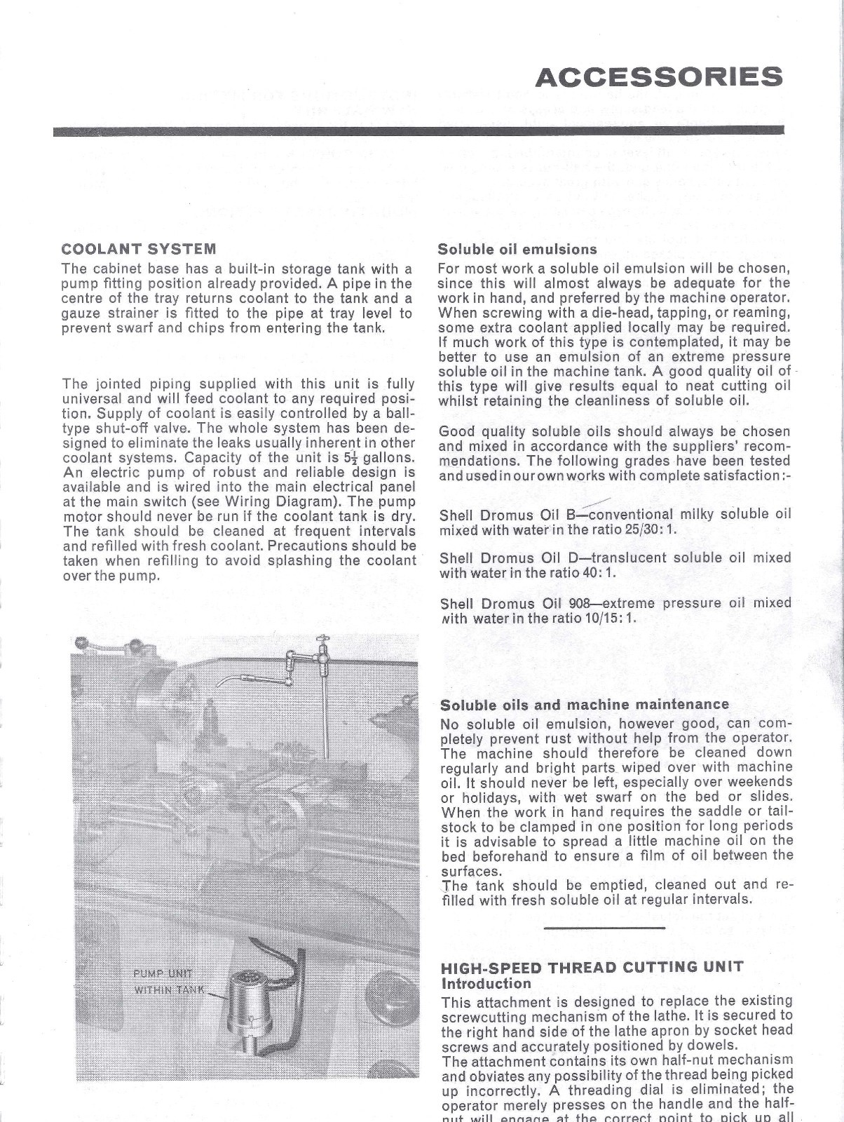Operator Instruction Manual Fits Colchester 15′ Lathe