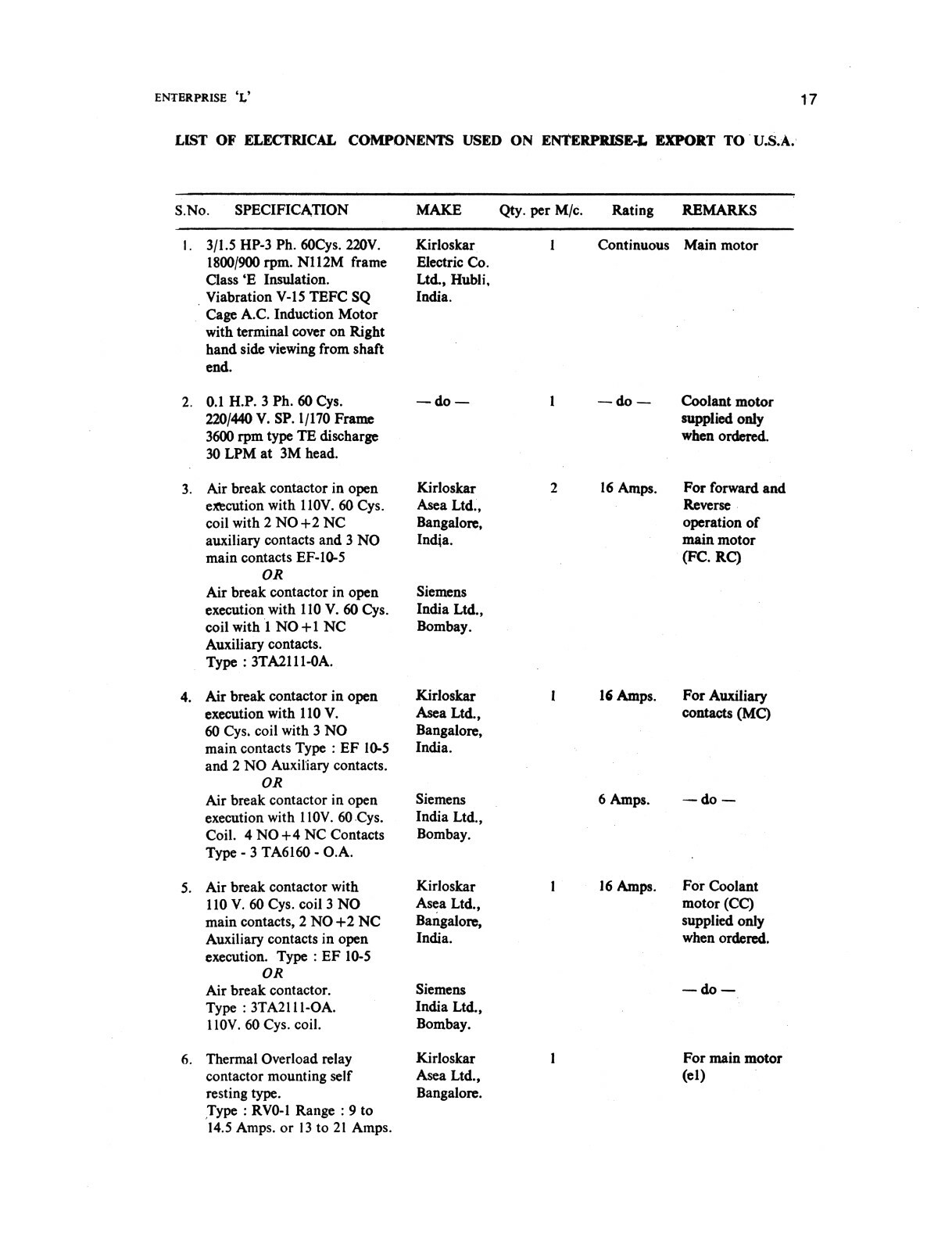 Enterprise Model L Lathe Operator & Parts List Manual #2103
