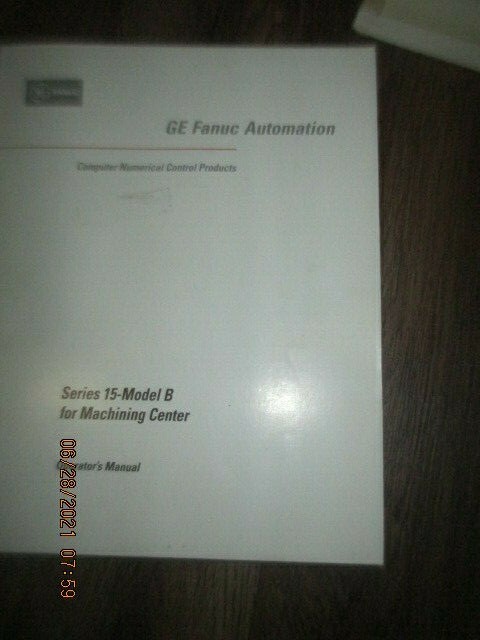 GE FANUC Automation Series 15/150 Model B Programming Operator’s Manual Book Lot