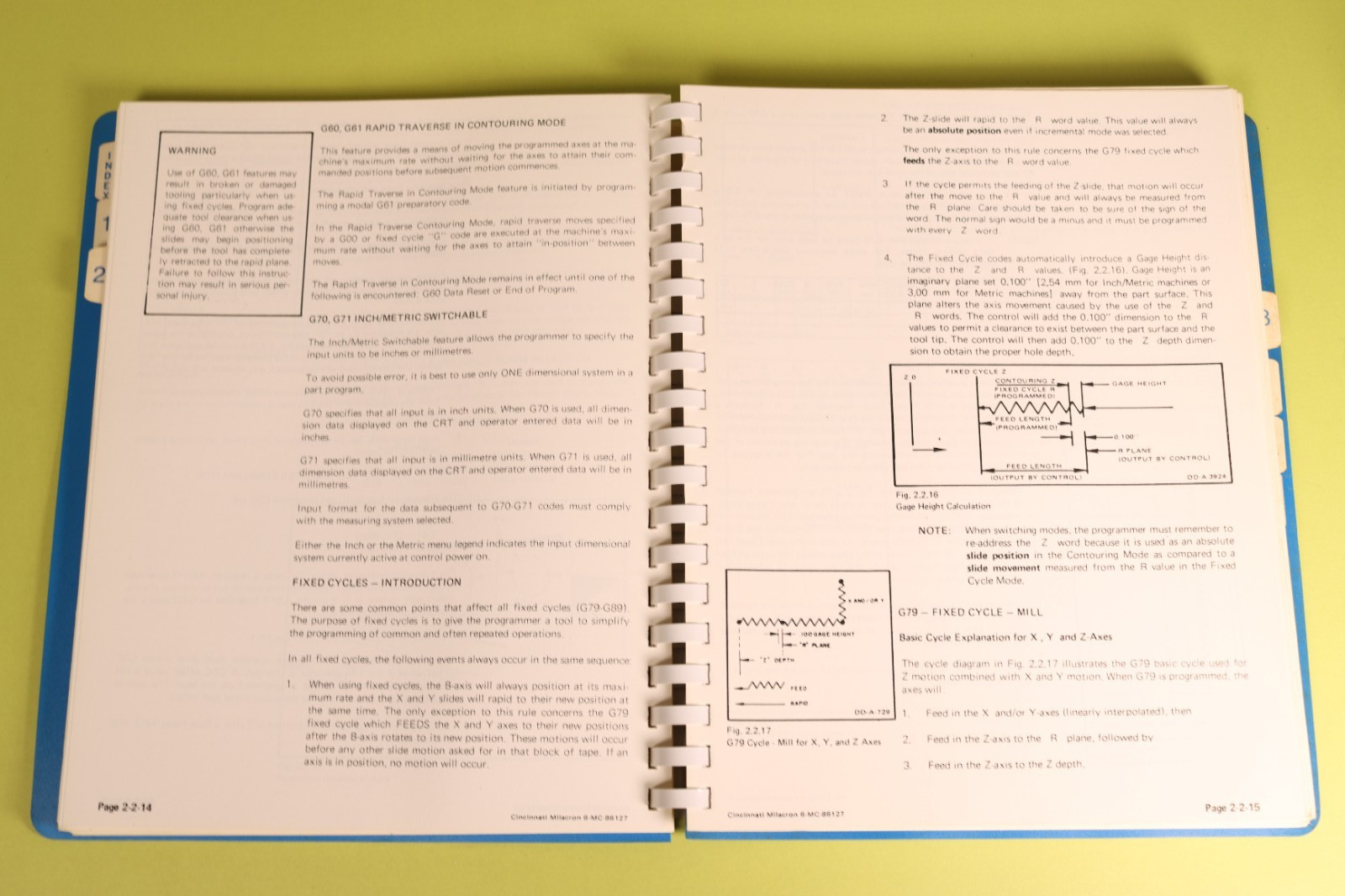 Cincinnati Milacron Acramatic 900 MC Control Programming Manual 1986