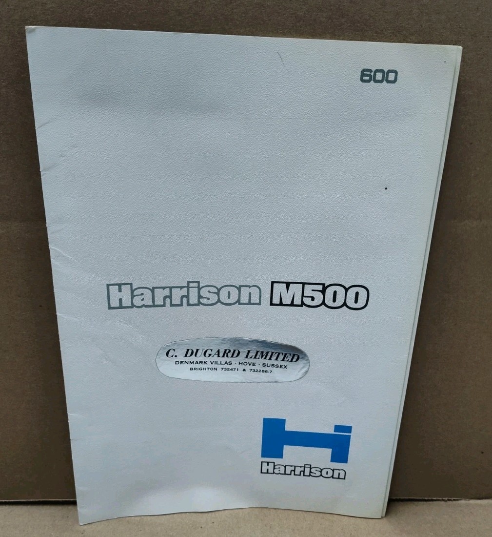 Harrison M Series High Speed Lathe Sales Brochure Lot Catalog Advertising Vtg