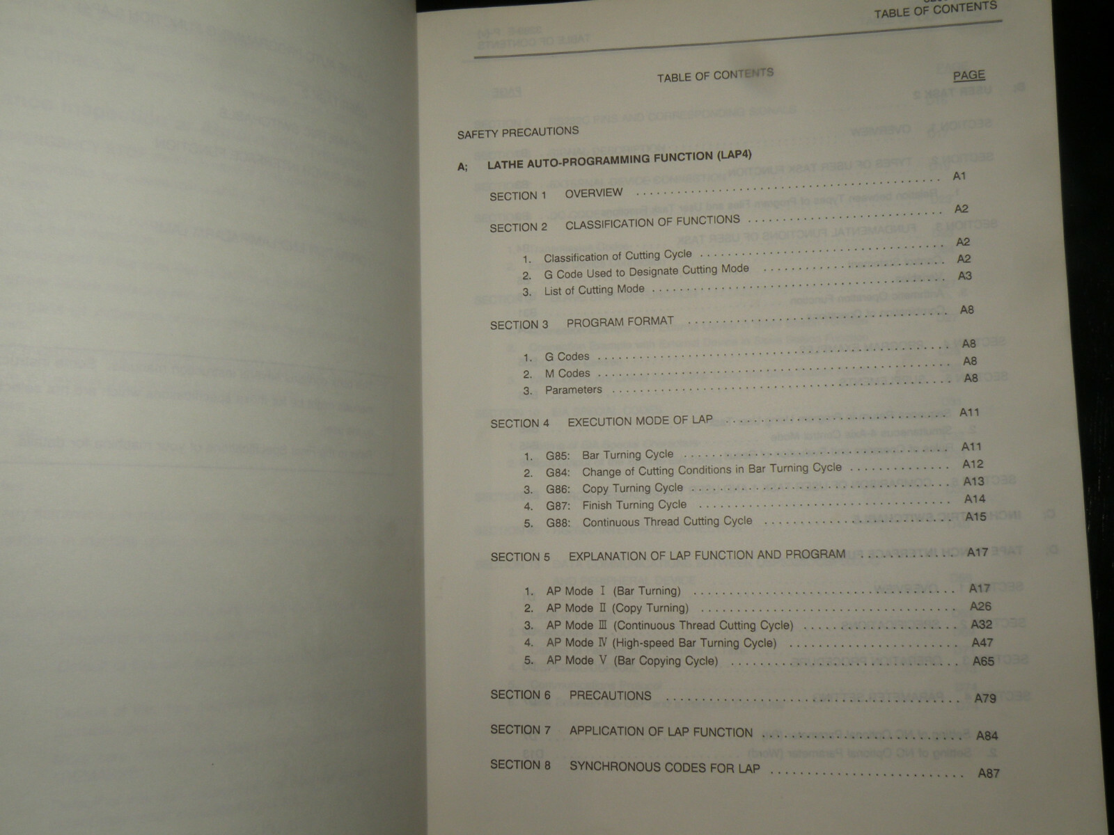 Okuma 3289-E-R3 Special Functions No. 1 July 1992 11th Edition OSP 5020L/ 500L-G