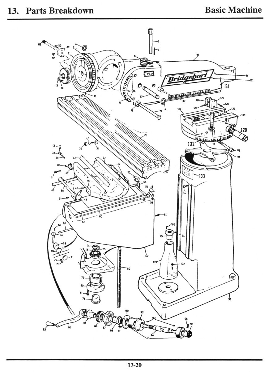 Bridgeport I EX-Trak SX CNC Mill Operation Maintenance Wiring Parts Manual 1765