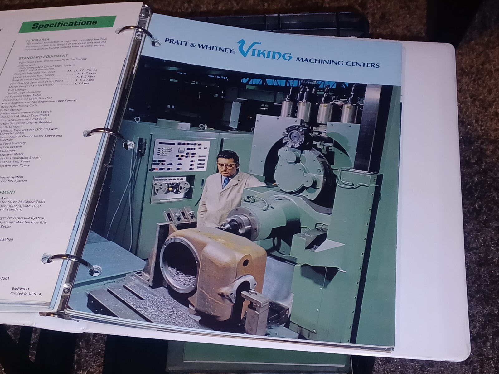 1974 Pratt & Whitney MACHINING TOOLS Catalog book LOT salesman 3 Ring Binder OLD