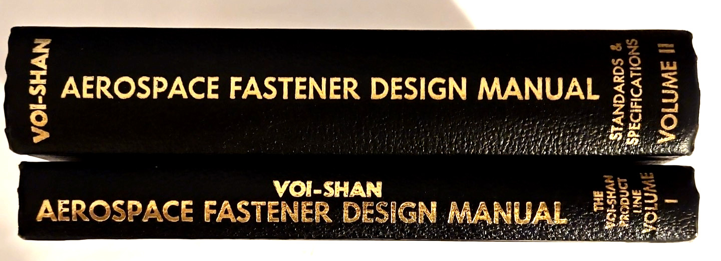 VOI-SHAN Aerospace Fastener Design Manual Volume I (1968) & II (1967) Book Set