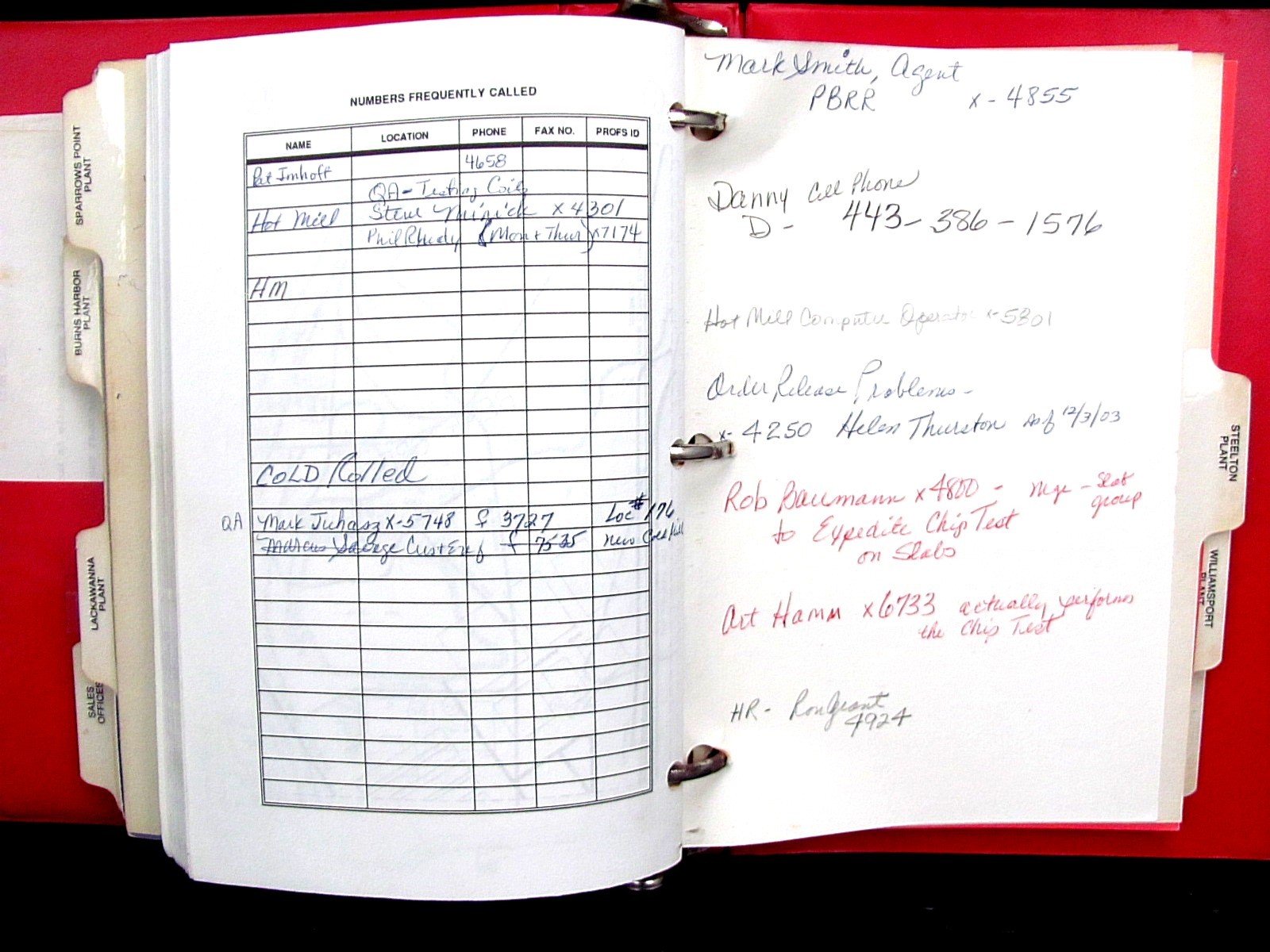 Vintage BETHLEHEM STEEL – RARE – Corporate Telephone Directory w/ I-BEAM LOGO