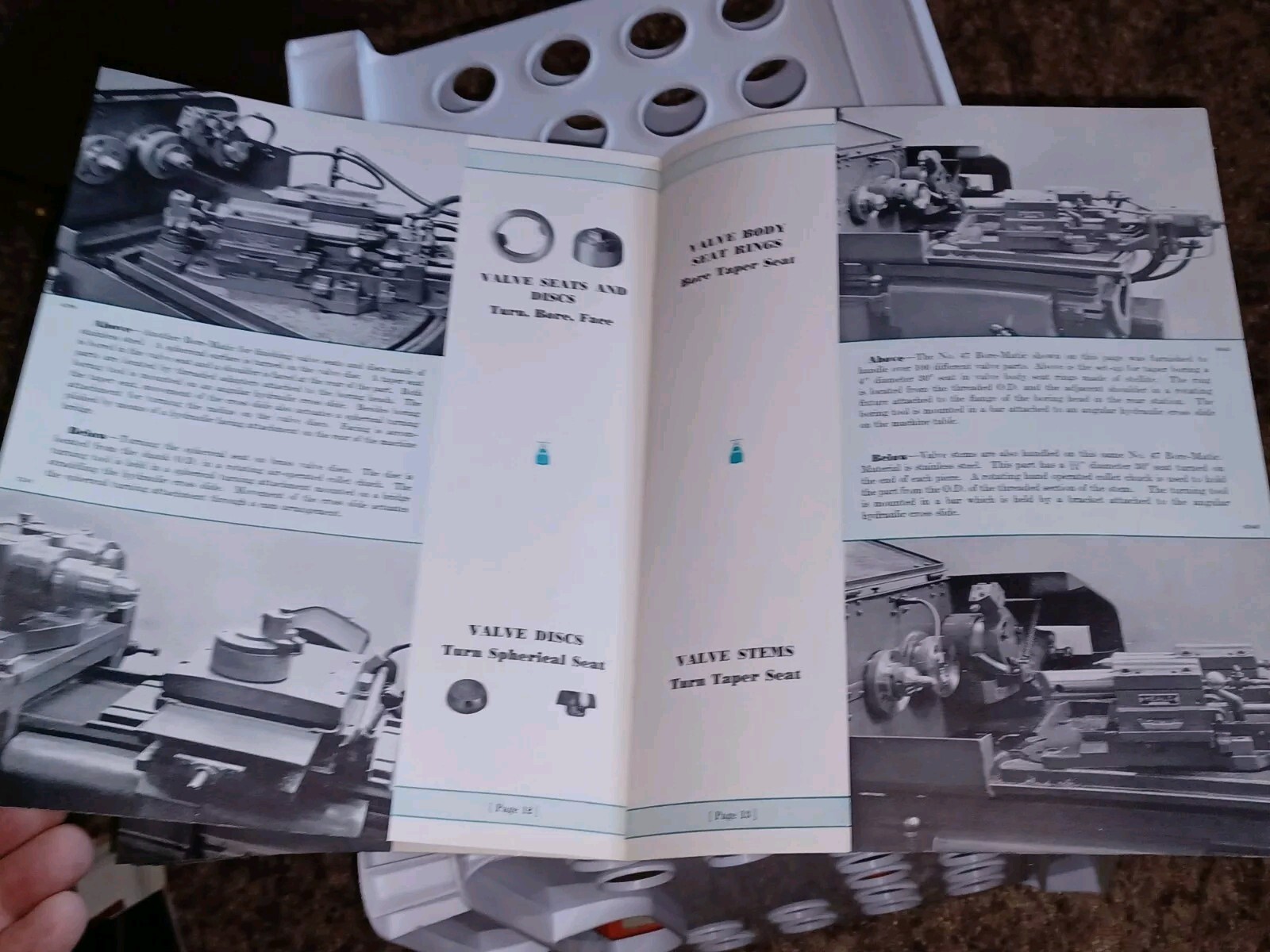 HEALD MACHINE COMPANY Sales Catalog BORE MATICS VALES PLUGS Bored faced Turned