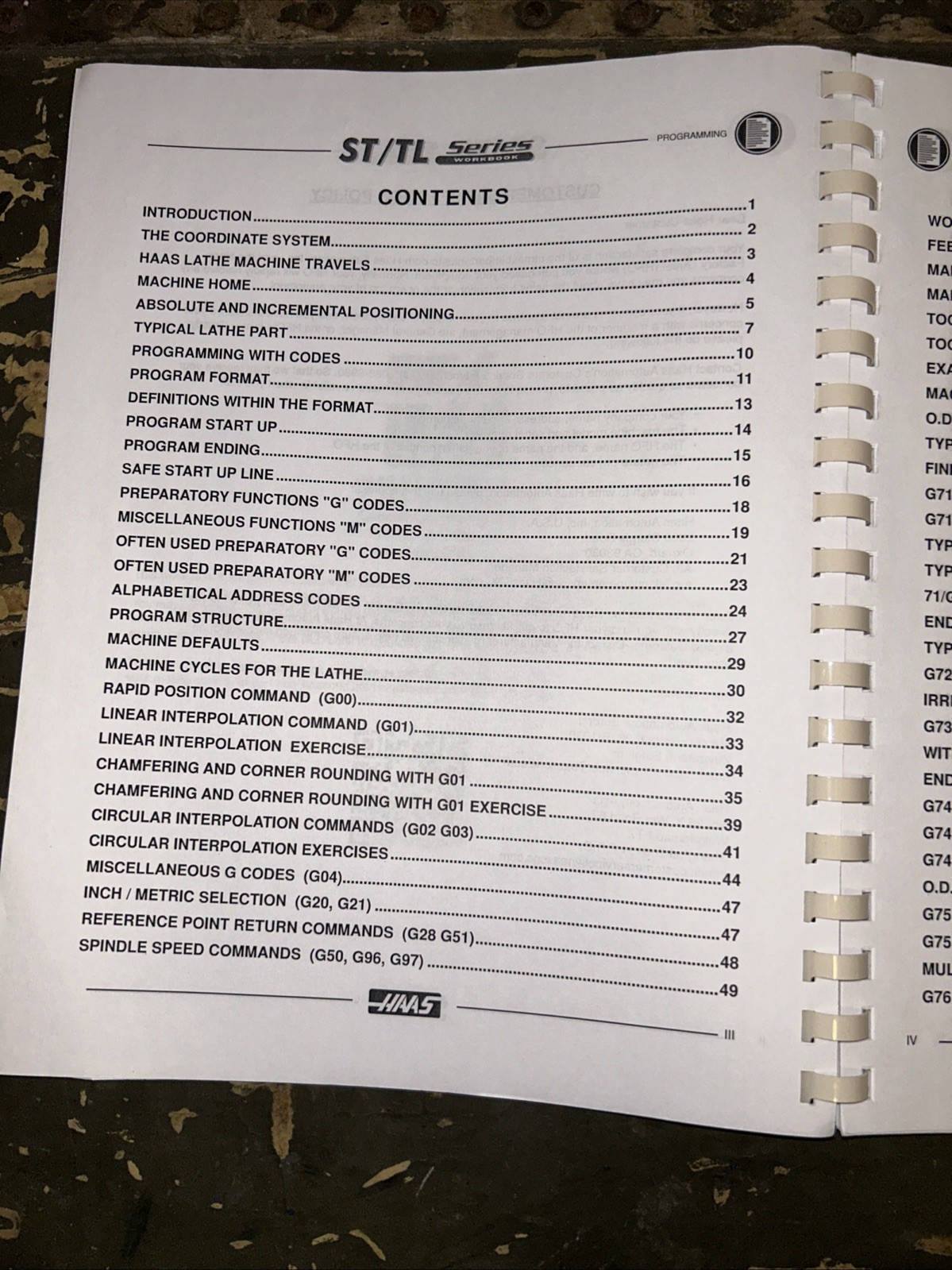 HAAS Automation Inc. Lathe Series Programming Workbook 2015 F11