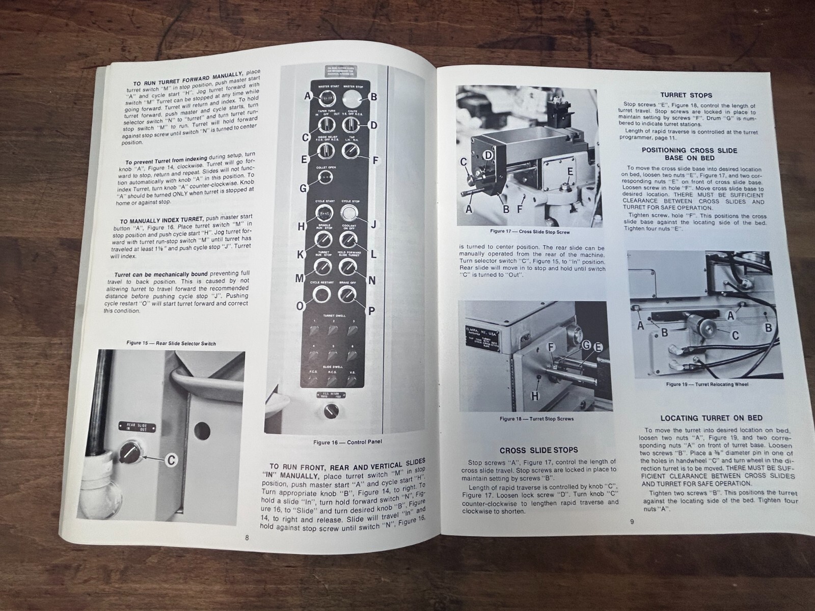 ORIGINAL OEM Hardinge Lathe DSM-A Operators, Maintenance, and Parts Manuals