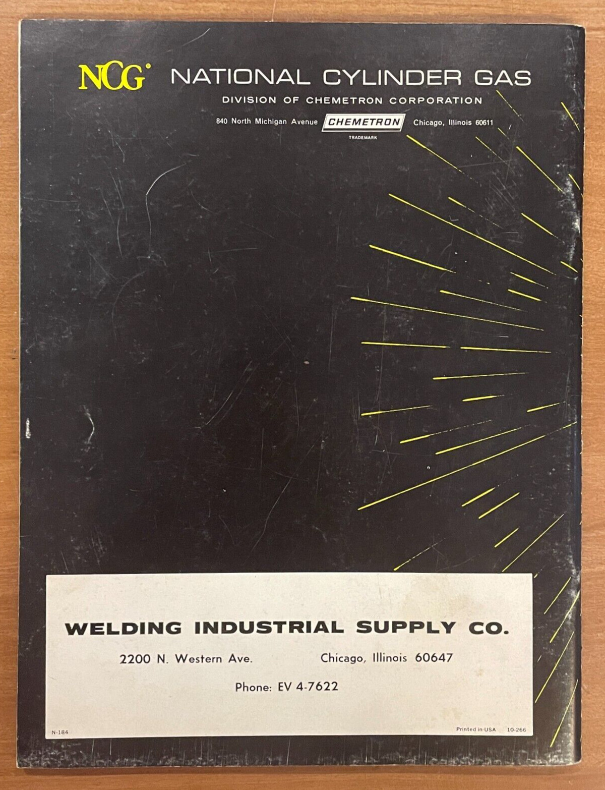 1960s NCG Industrial Product Catalog Welding Supplies 106p National Cylinder Gas