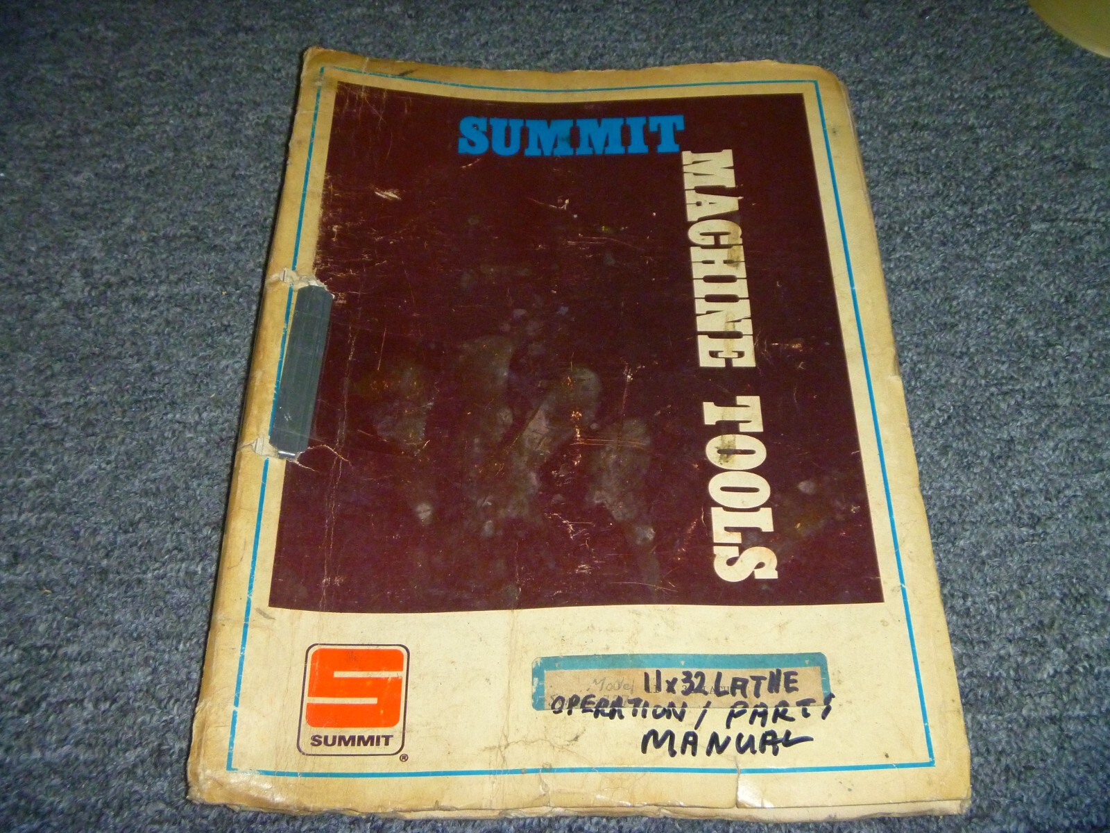 Summit Machine Tools 11 x 32 Lathe Parts Catalog & Owner Operator Manual xz
