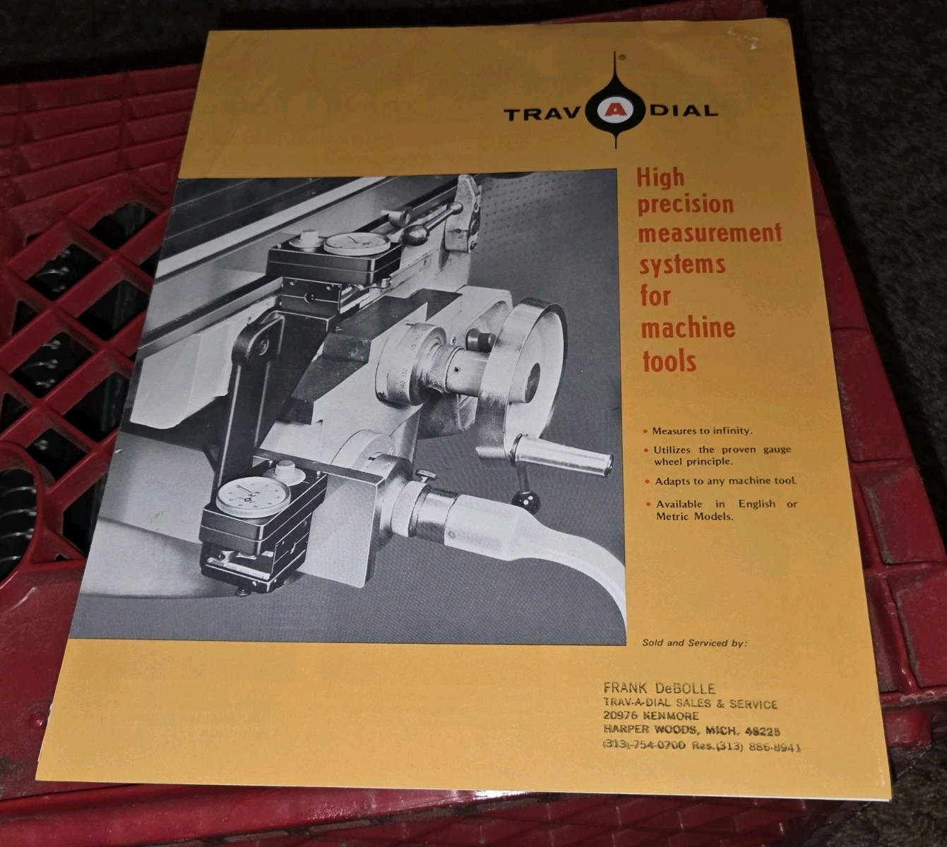 TRAV-A-DIAL HIGH PRECISION MEASURING SYSTEM Machinist MACHINE Tool Catalog BOOK