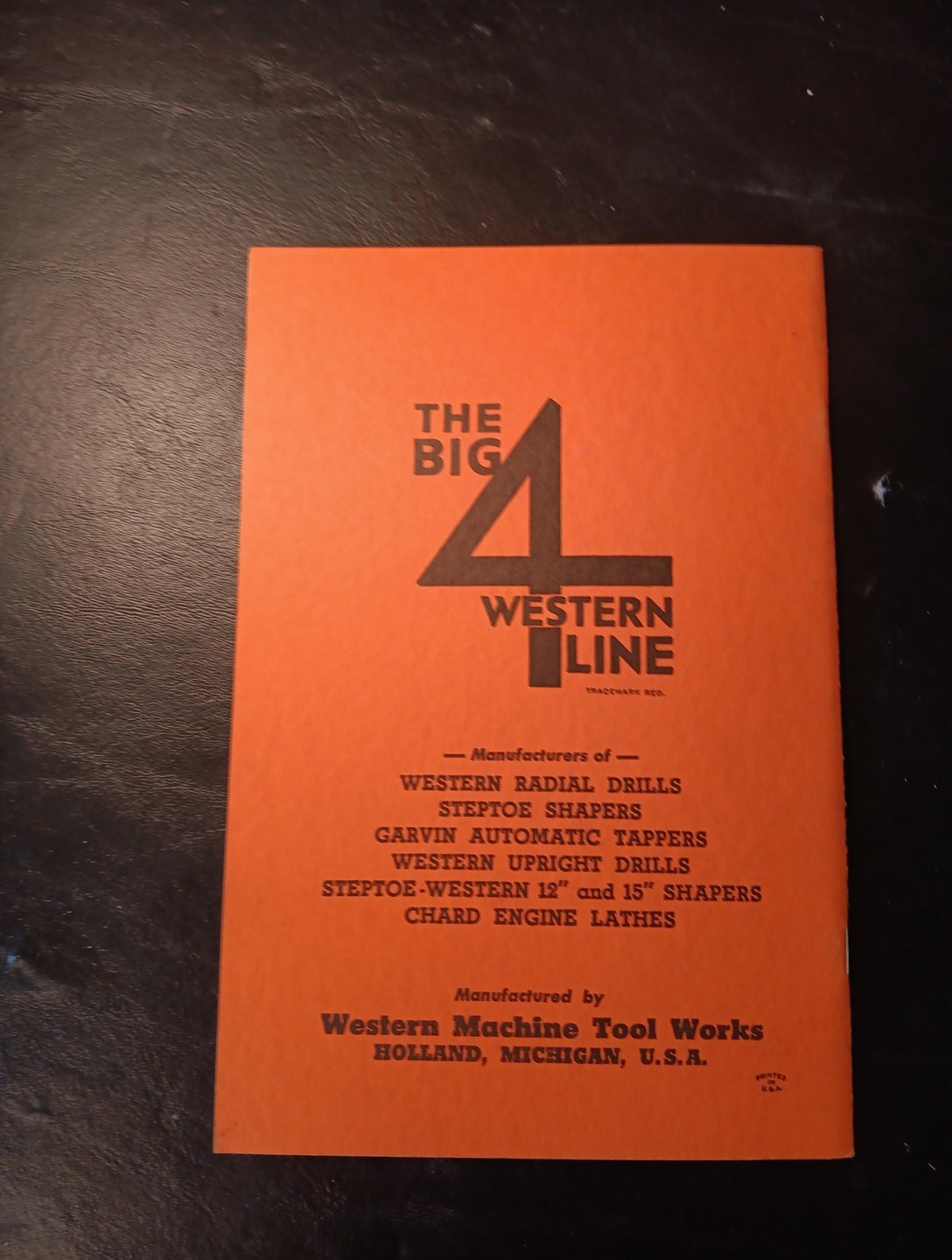 Western Machine No. 2-12 Drill Operator Handbook & Repair Parts List