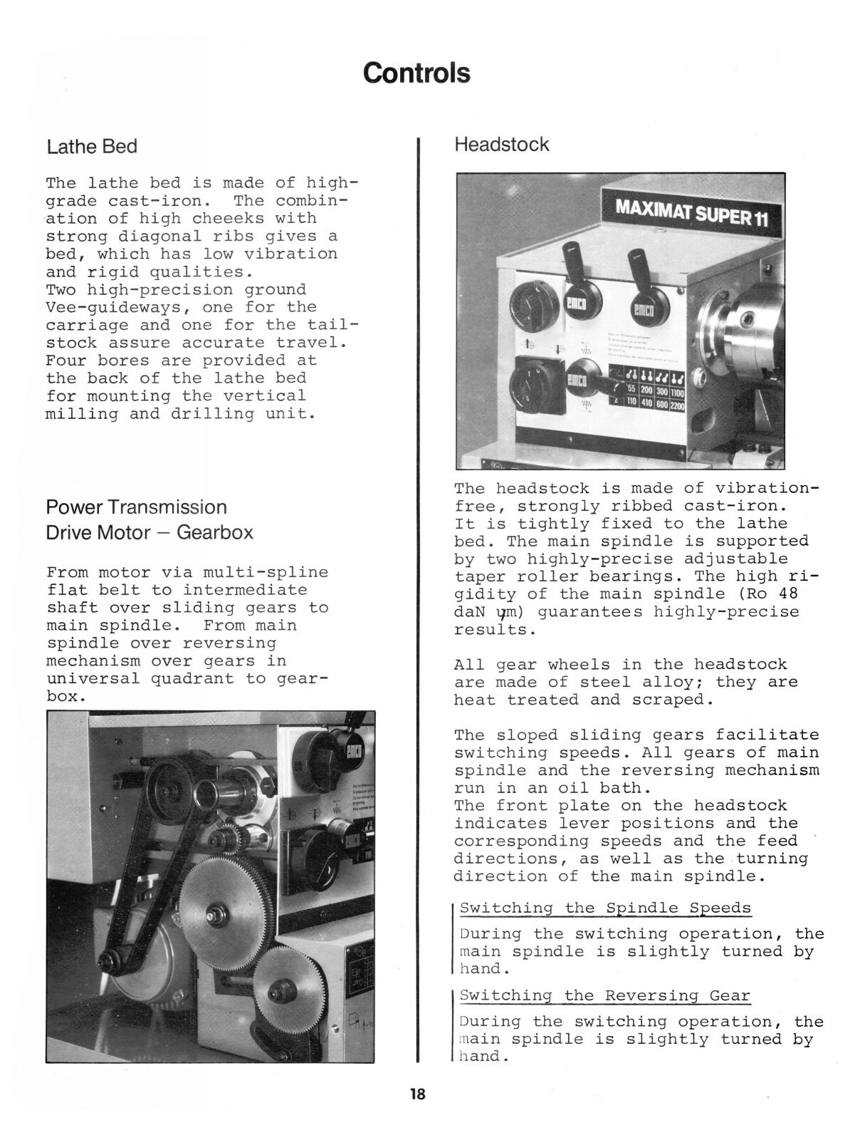 Emco Maximat Super 11 Lathe & Mill Instruction & Parts List Manual #1226