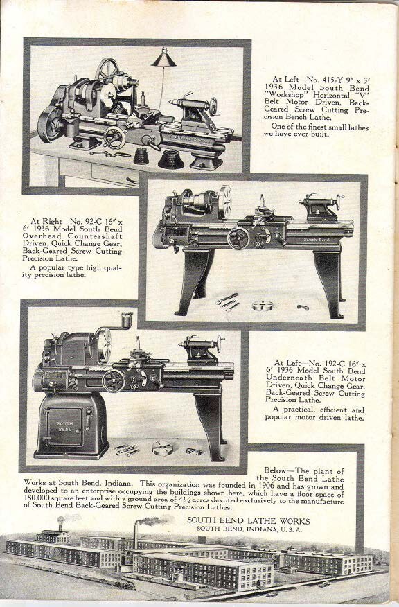 Interesting Installations Manual Fits 1935 South Bend Lathe