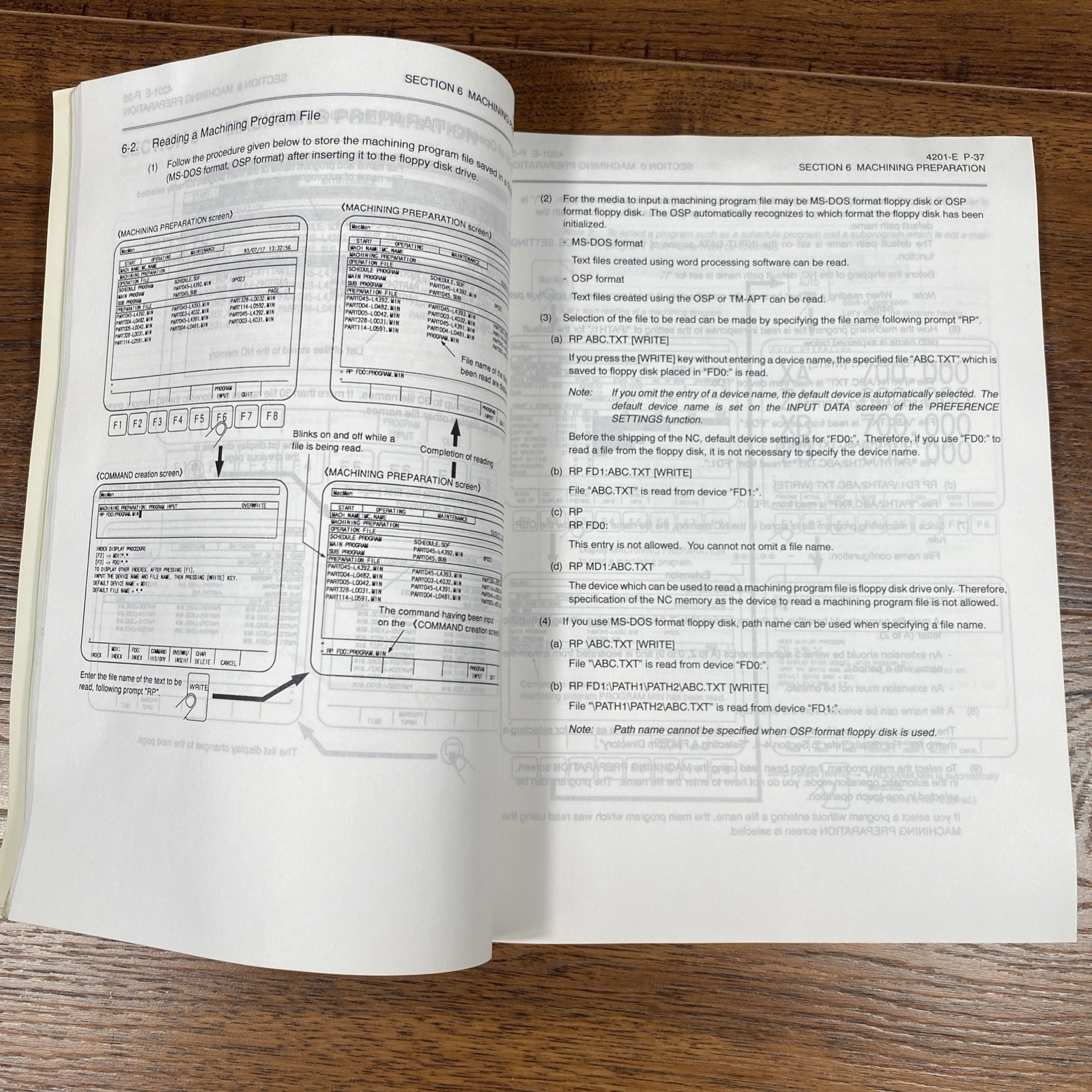 Okuma CNC Systems OSP-U100 OSP-U10 Mac Man Manual 1st Edition Pub No 4201-E 1998