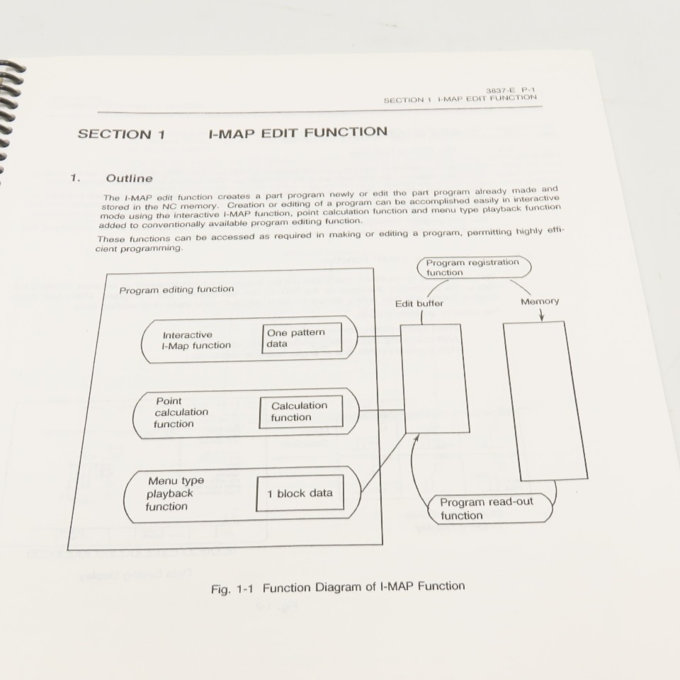 Okuma OSP7000M OSP700M 3837-E Edit Function Manual 1st Edition