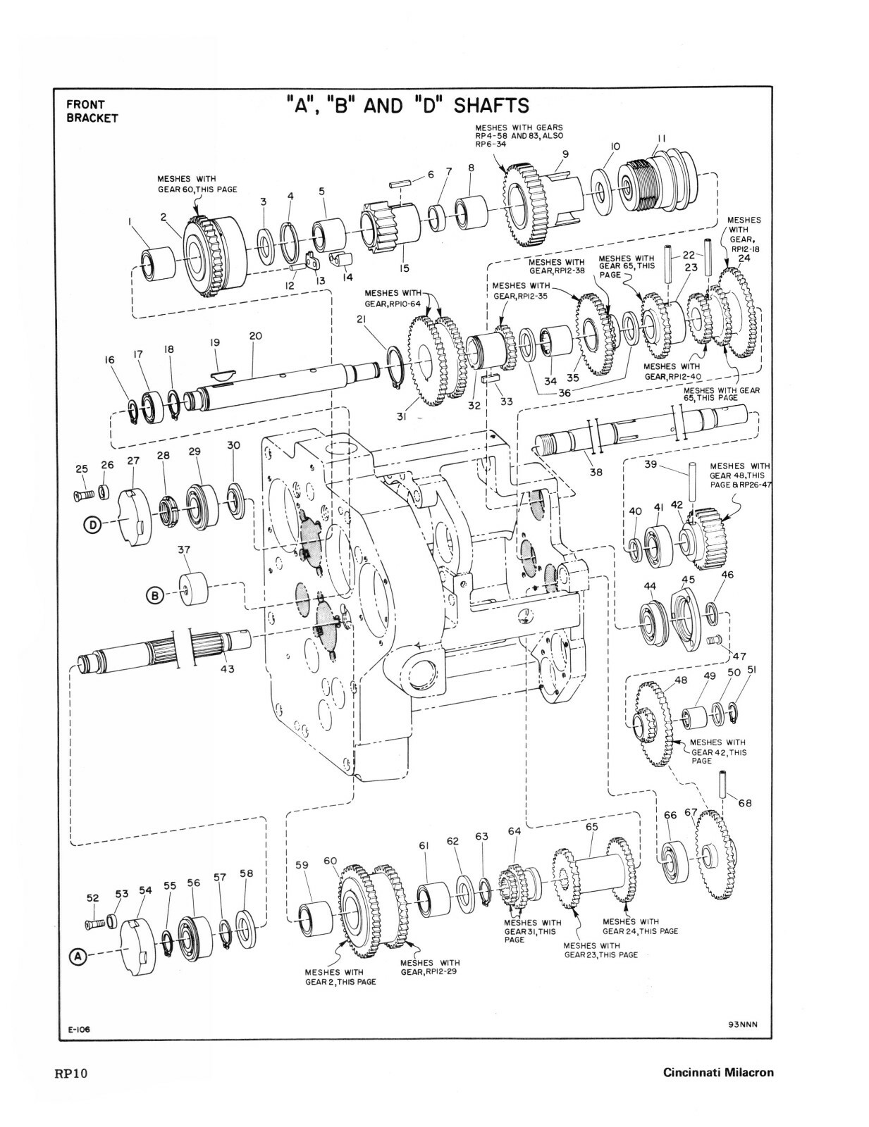 Cincinnati 205-12 Cintimill, Cintiversal DH Mill Instruct & Parts Manual #1773
