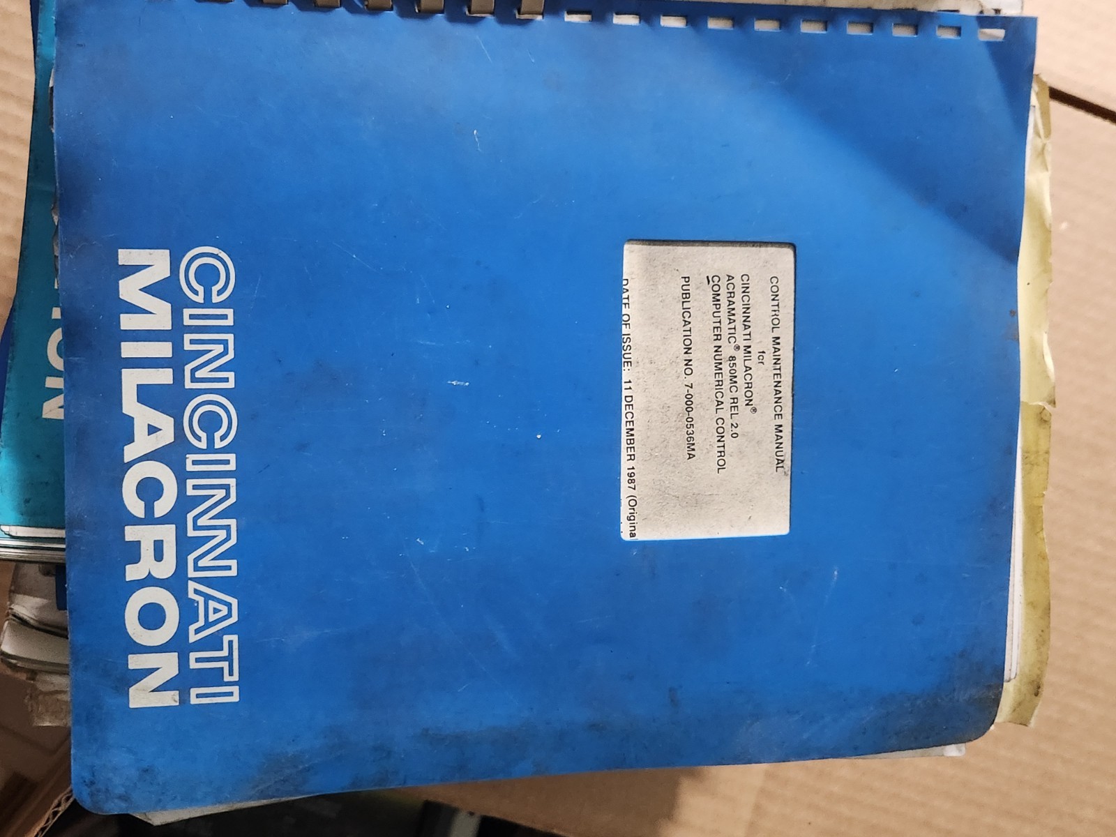 Original Cincinnati Milacron Electronic Tool Gage Service And Operating Manual