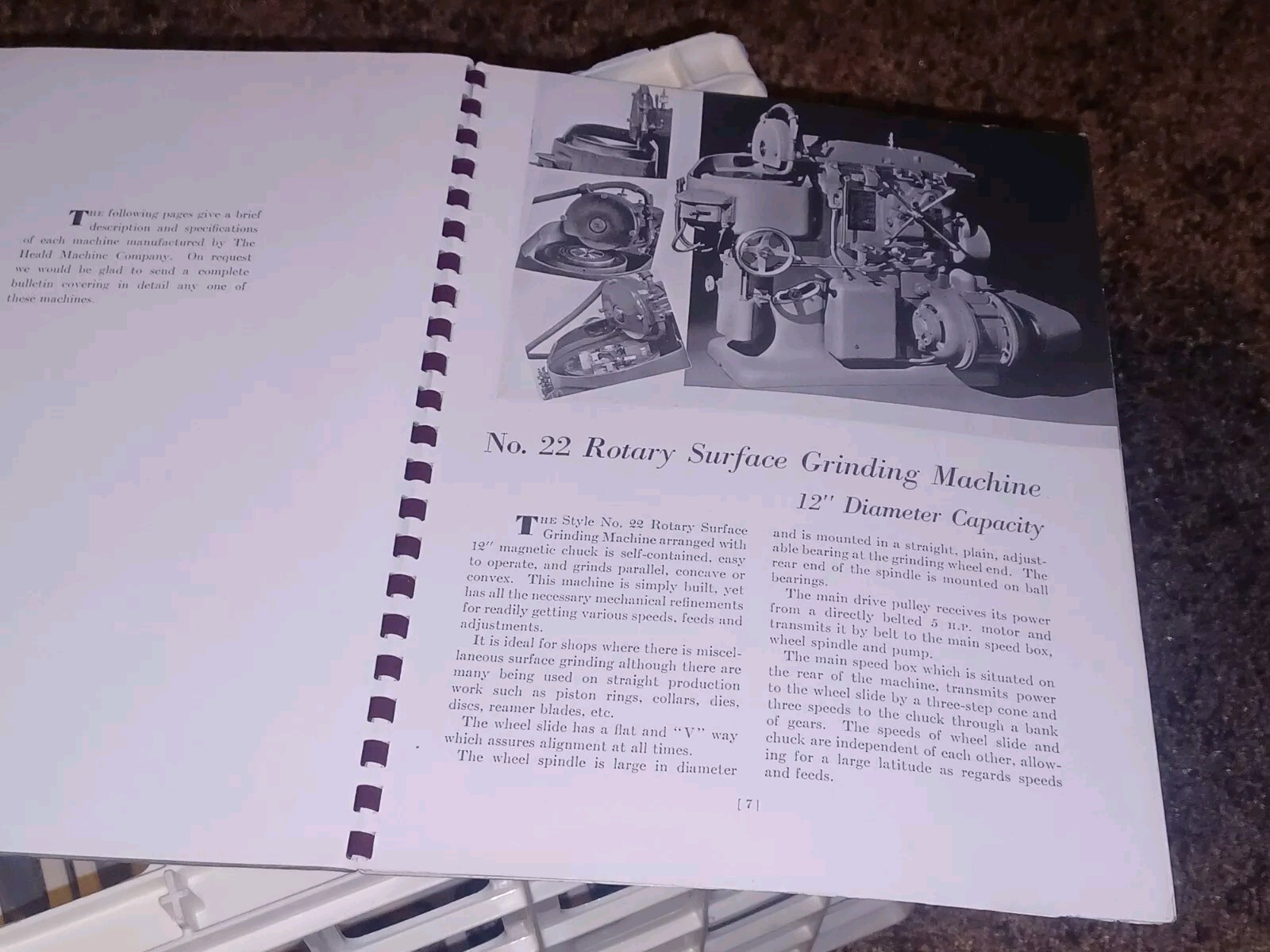 HEALD COMPANY Precision GRINDING BORING Borizing MACHINES CATALOG BOOK Issue 12