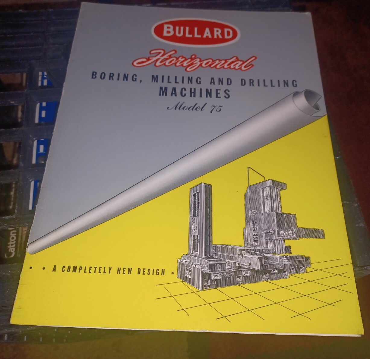BULLARD Model 75 HORIZONTAL BORING MILLING DRILLING MACHINES Sales Catalog Book