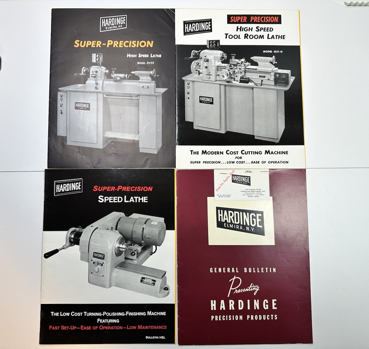 Precision Tool Catalogs Brochures Pratt Whitney Diamond Hardinge South Bend Lot