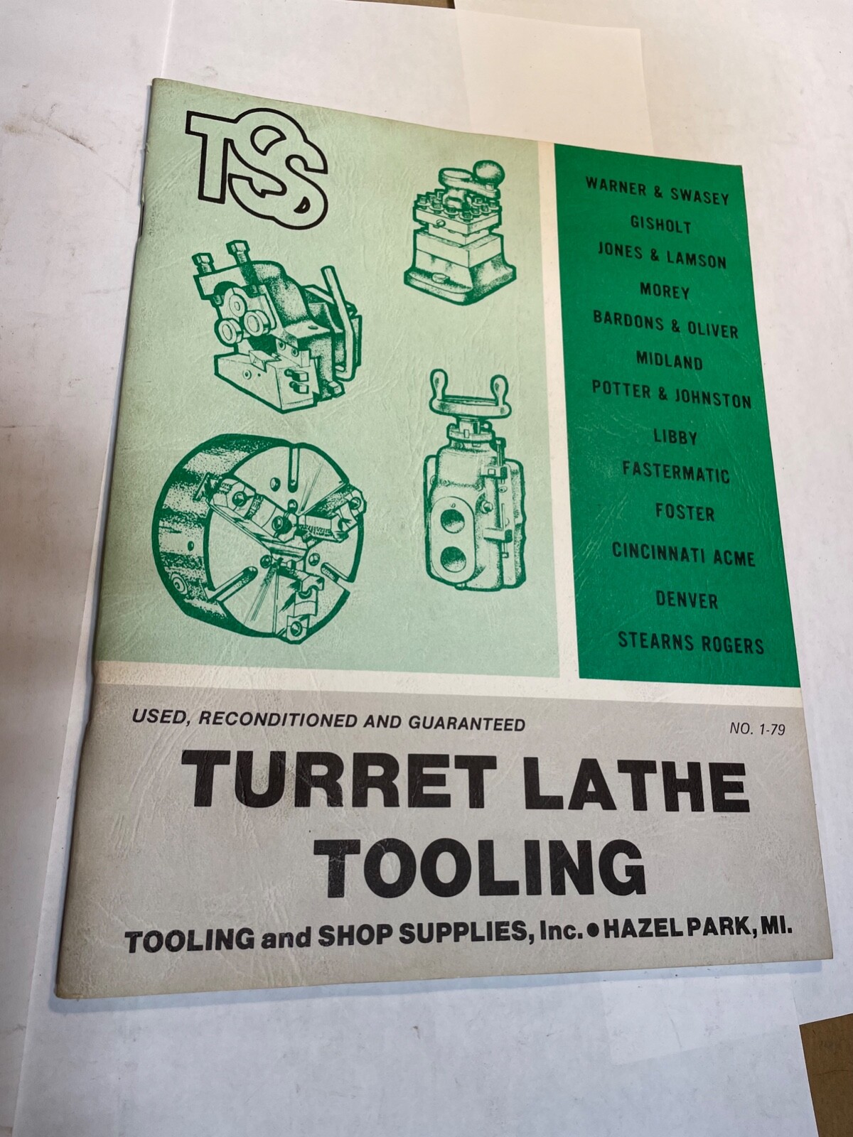 T.S.S. Turret Lathe Tooling Catalog