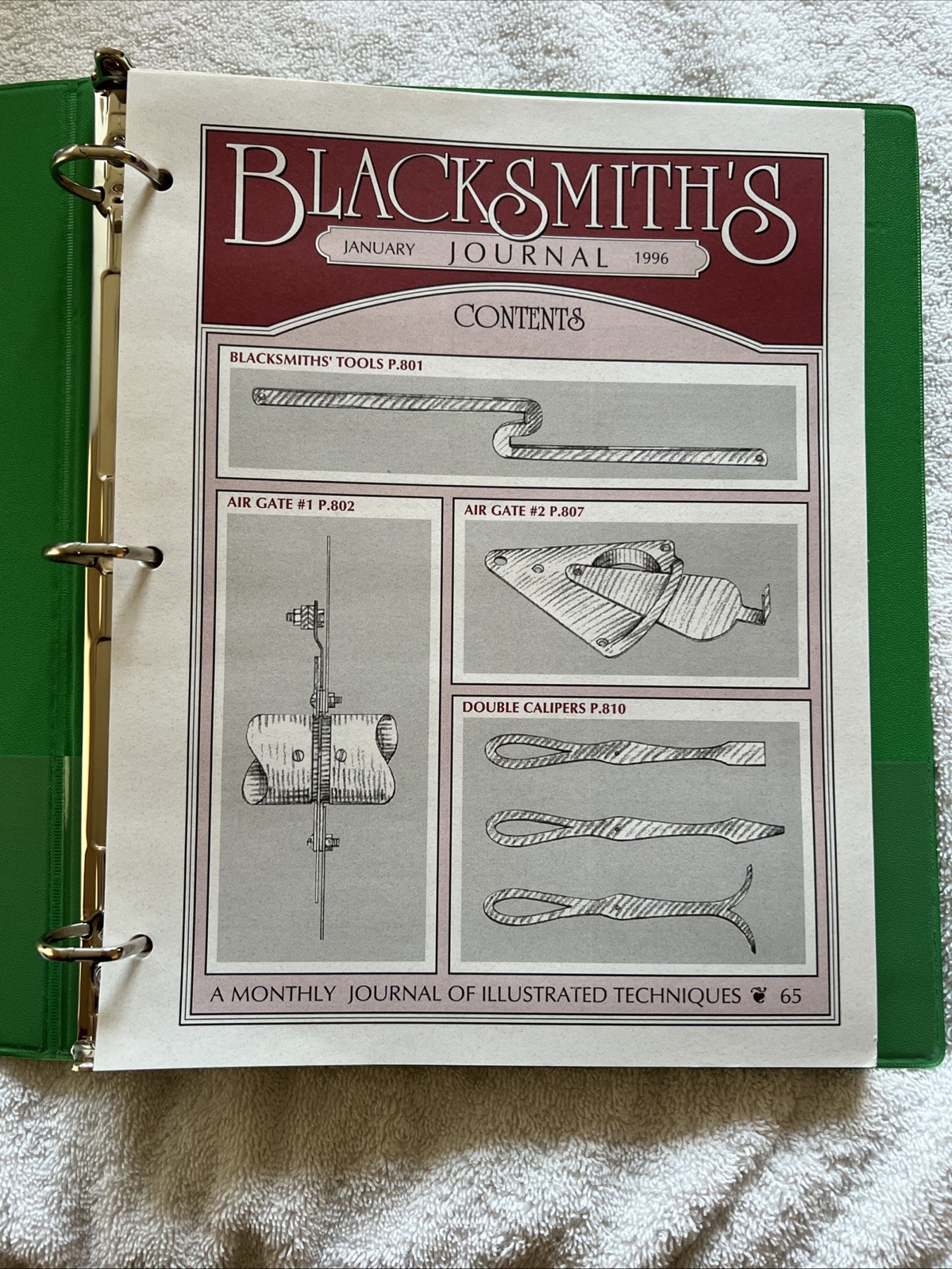 Blacksmith’s Journal 1996 Complete Year Illustrated Techniques Set