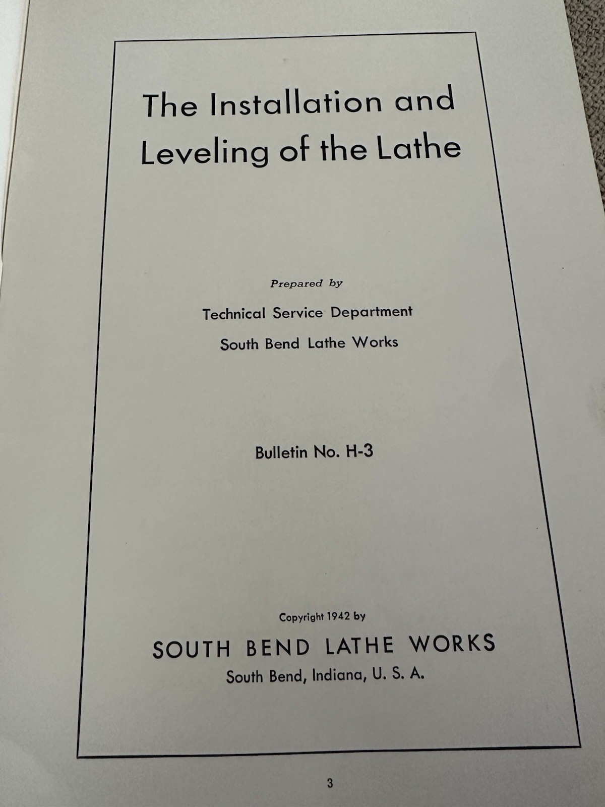 South Bend Lathe Works Manuals Booklets Lot How to Run a Lathe Machinist 1942