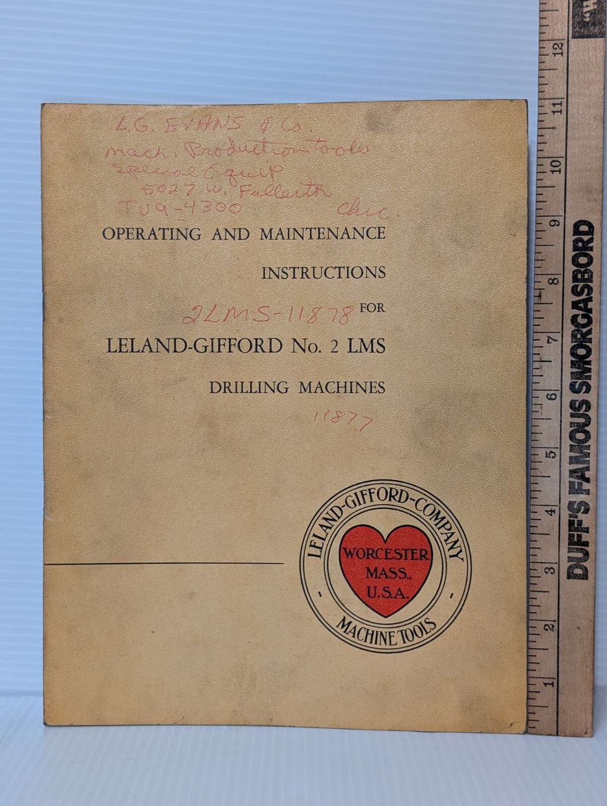 Lot of Vintage Assorted Leland-Gifford LMS Drilling Machine Manuals, Parts Lists