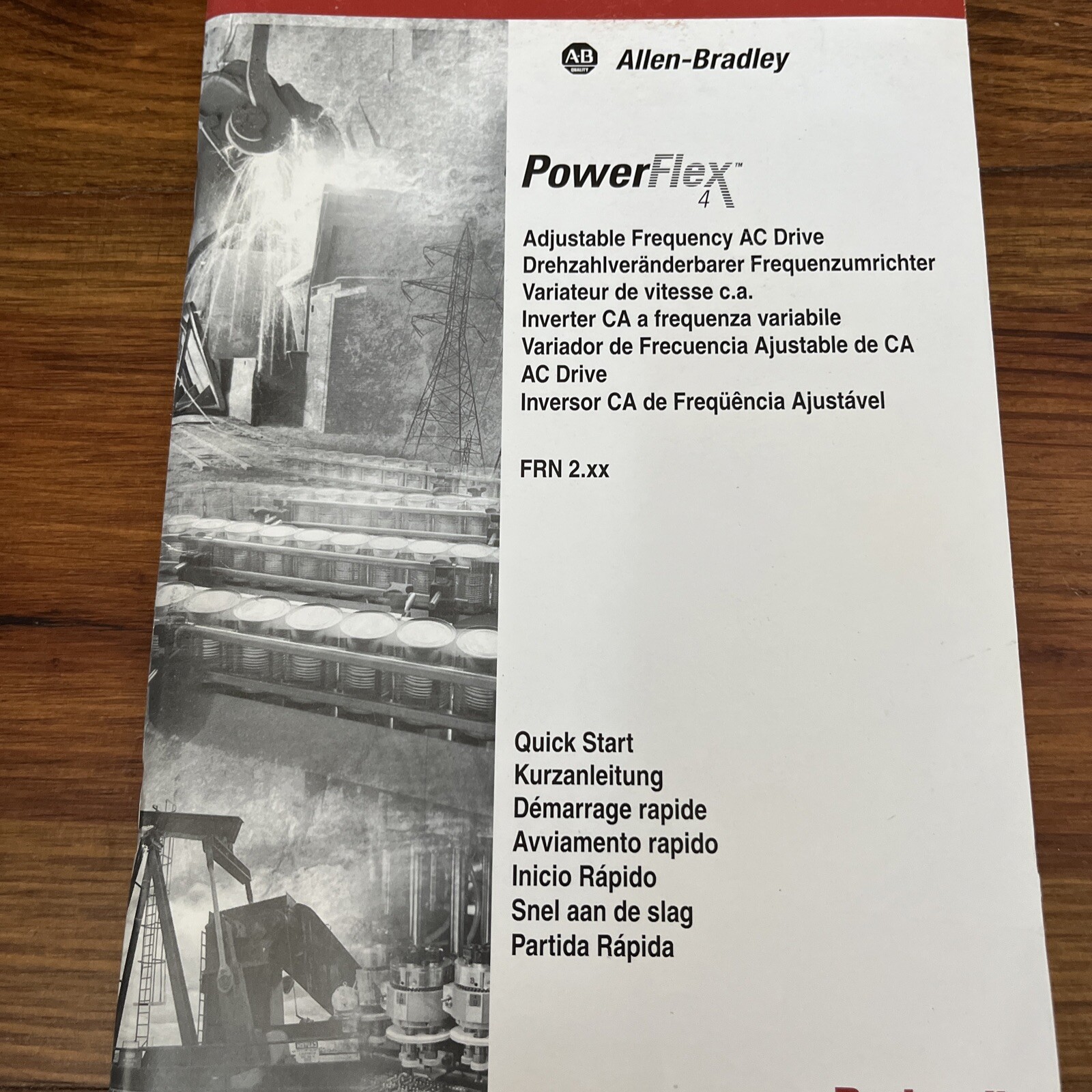 Allen Bradley PowerFlex 4 Quick Start Manual FRN 2.xx 22A-QS001B-MU-P May 2002