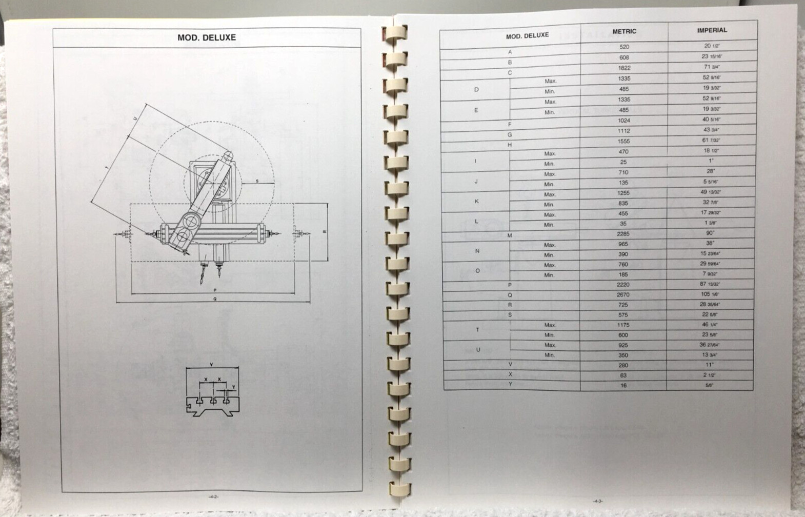 Turret Milling Machines Instruction Manual Mod Deluxe Vertical Mills